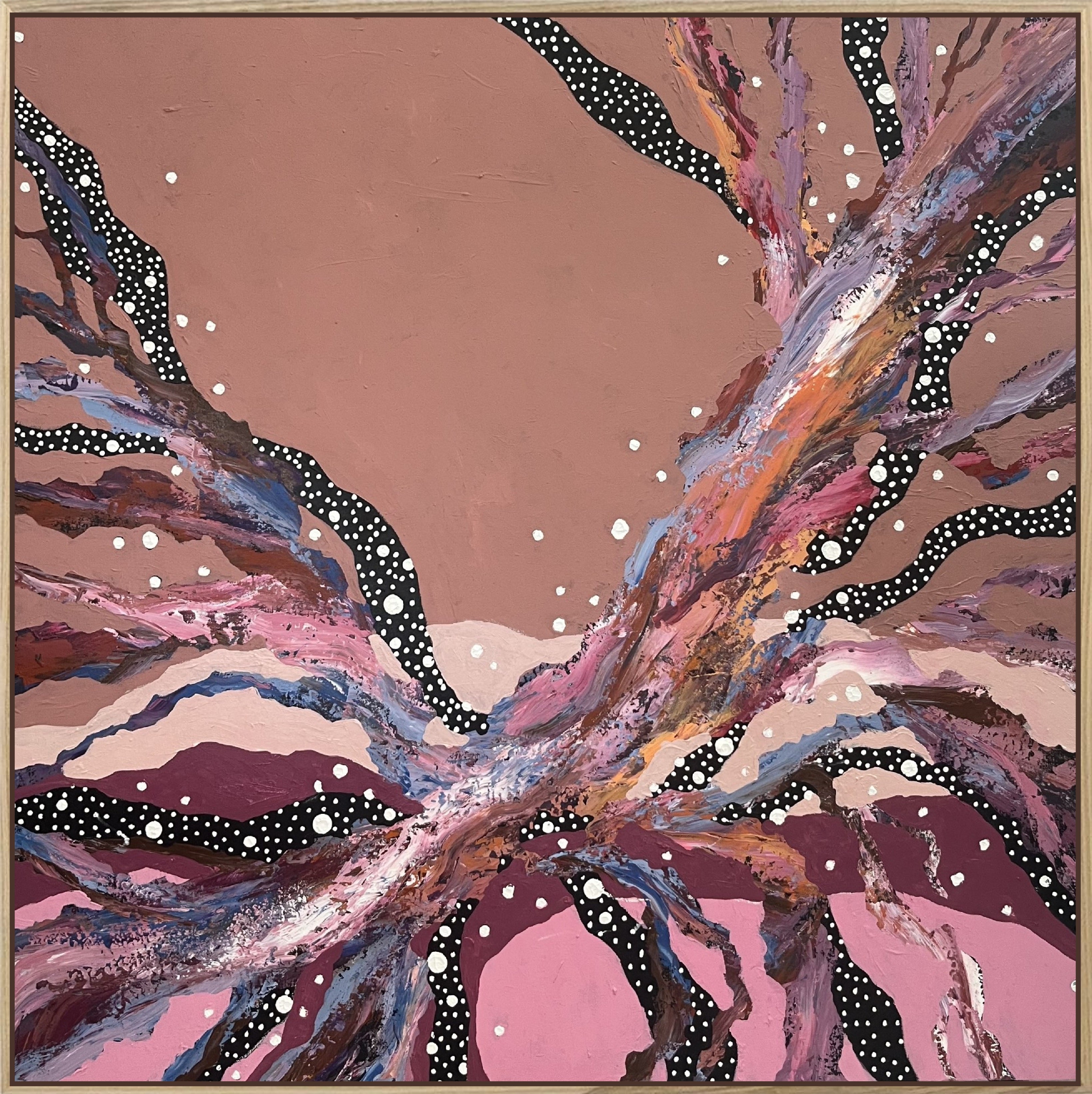 Beneath the riverbed - Original Painting by Sherren Comensoli