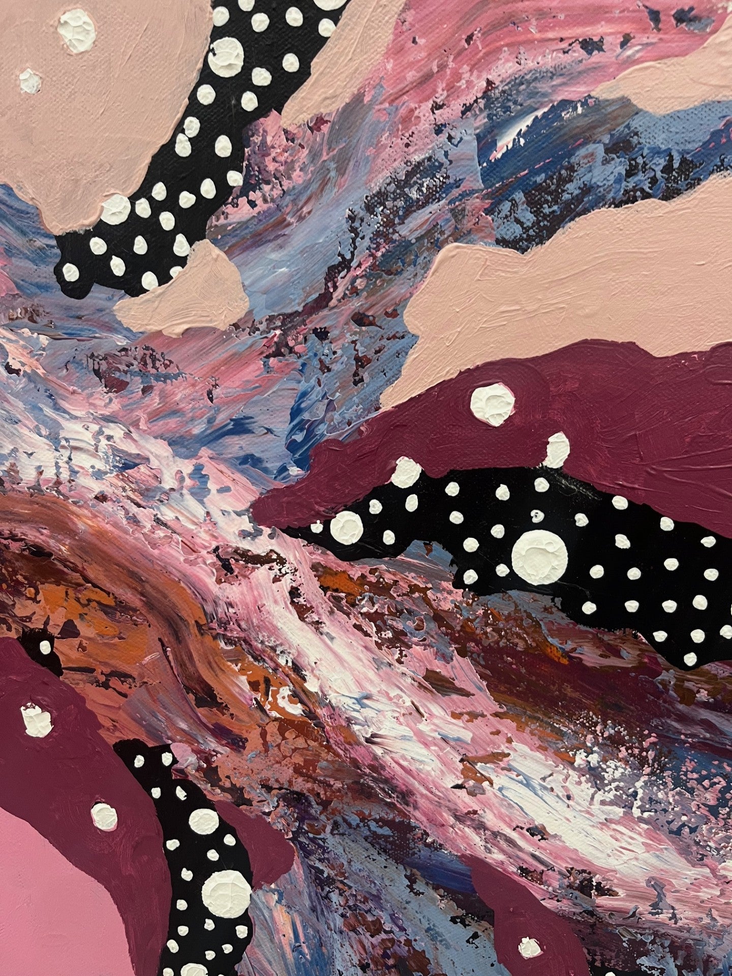 Beneath the riverbed - Original Painting by Sherren Comensoli