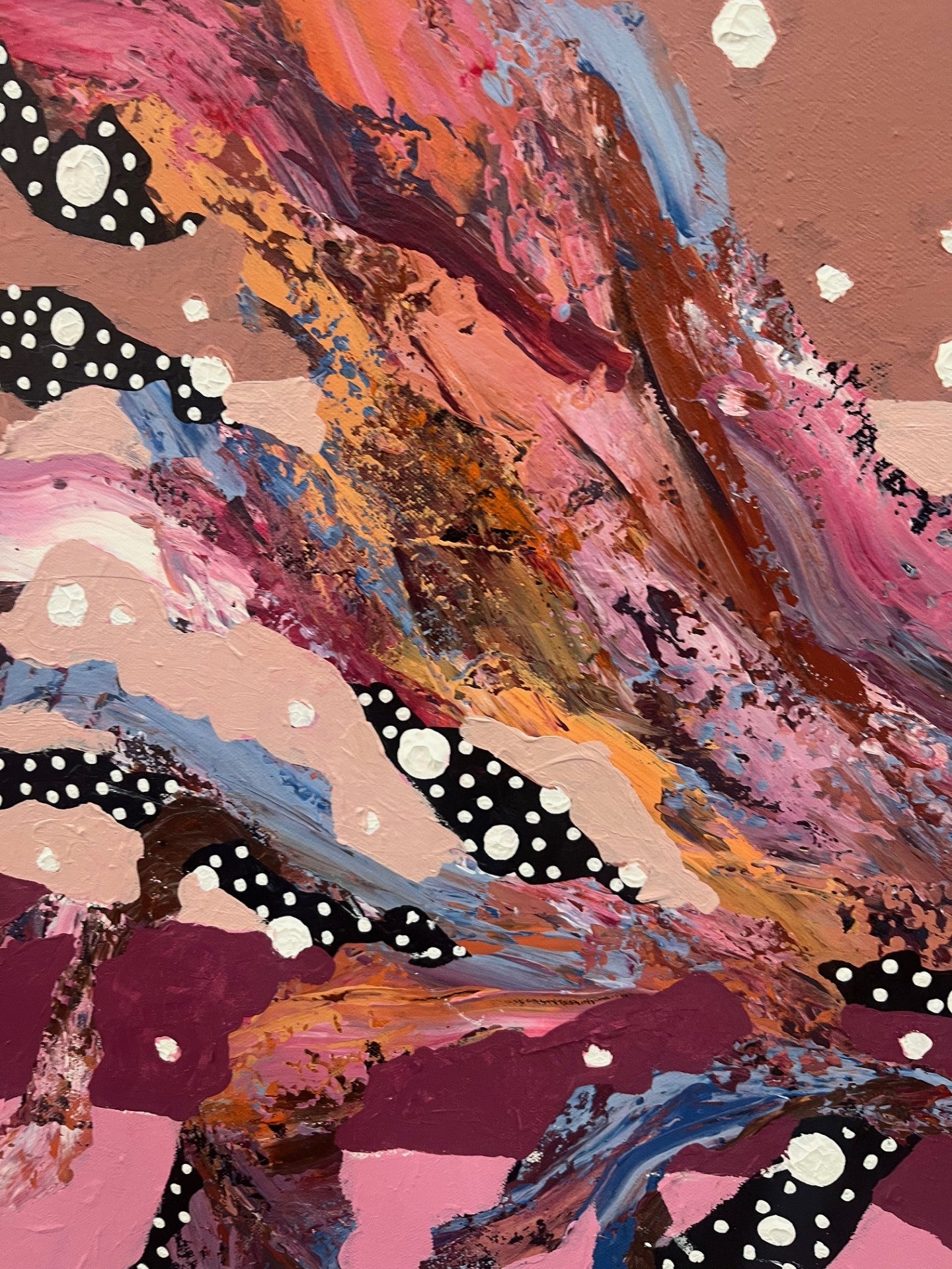 Beneath the riverbed - Original Painting by Sherren Comensoli