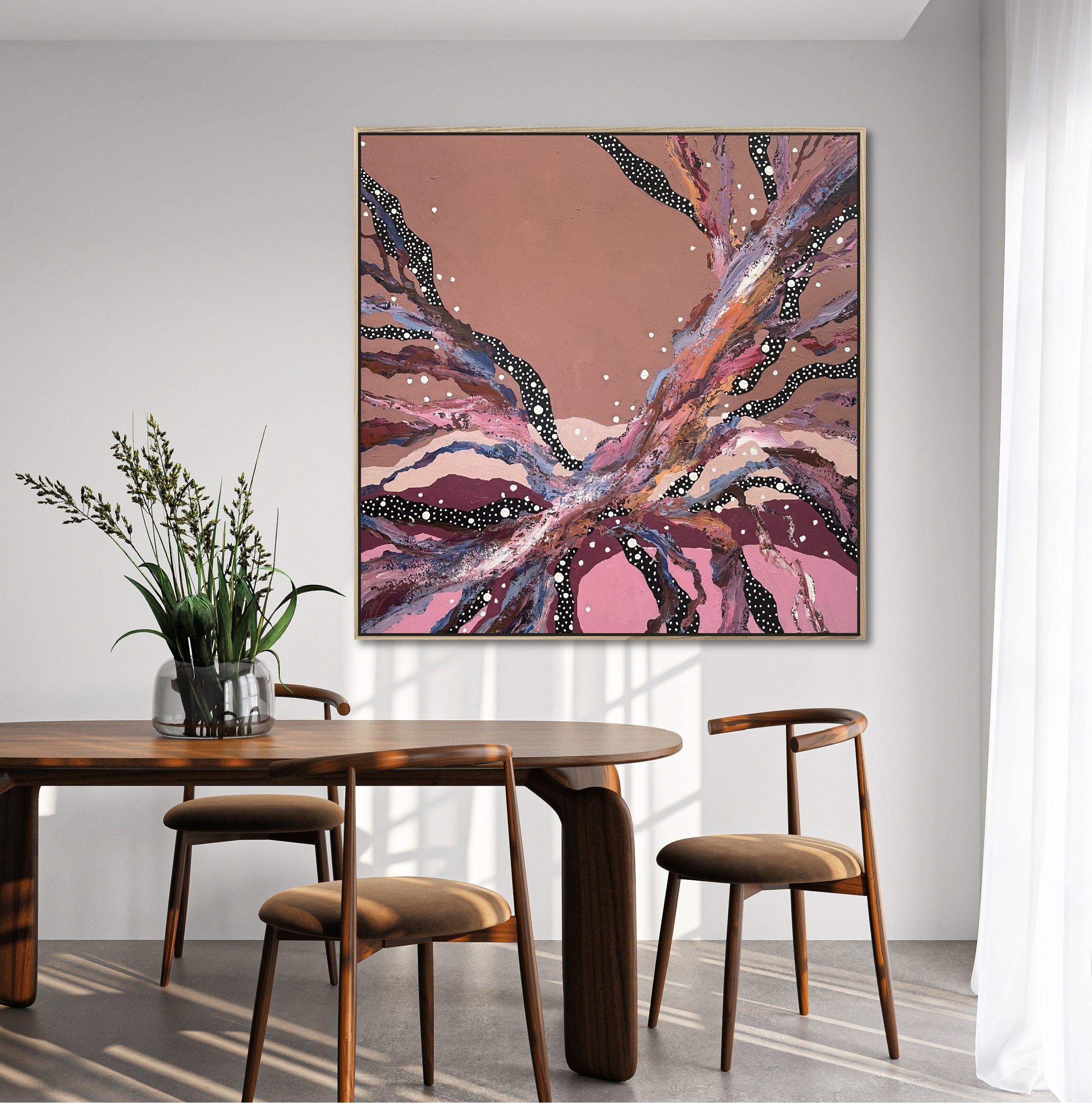 Beneath the riverbed - Original Painting by Sherren Comensoli