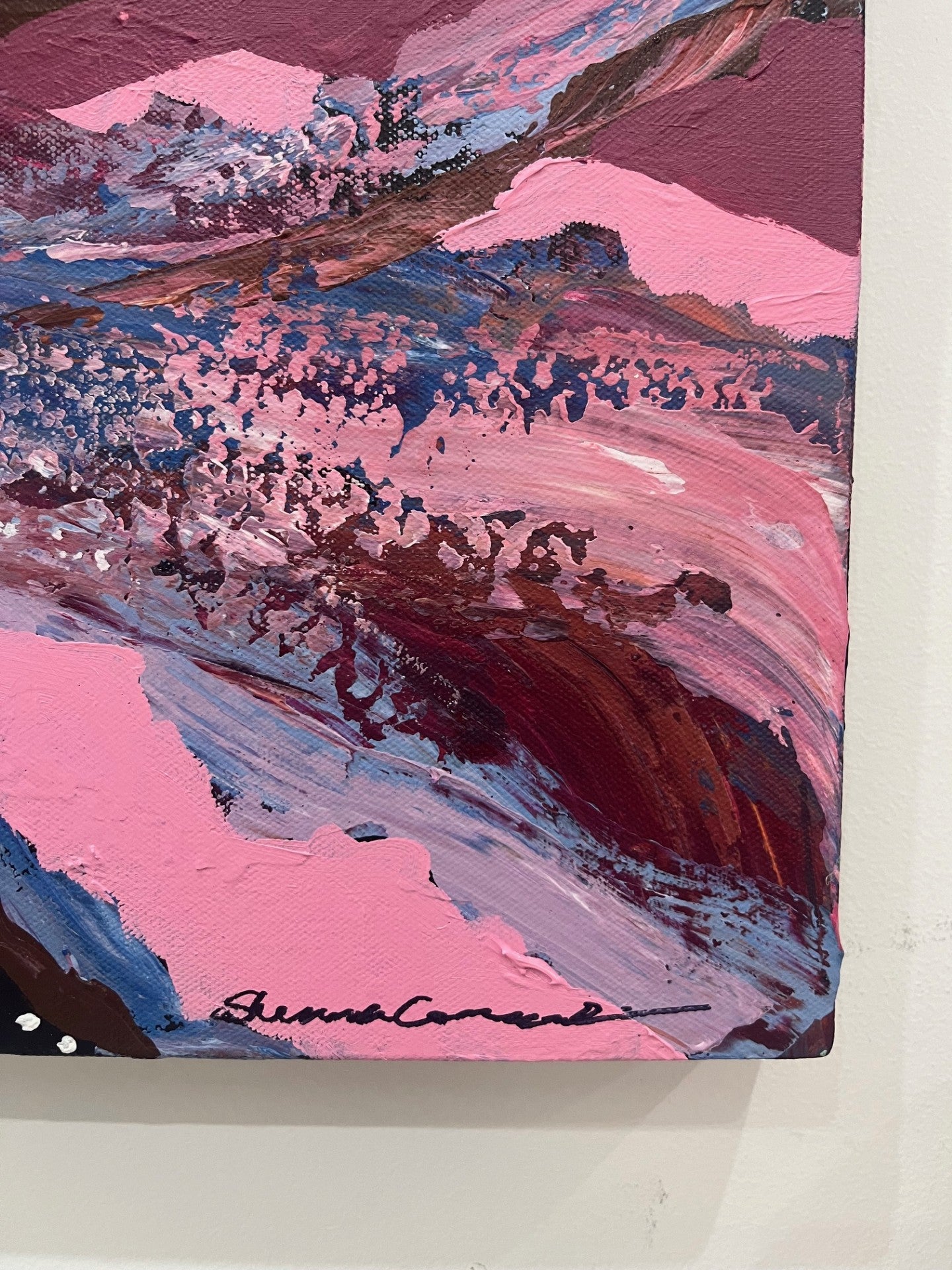 Beneath the riverbed - Original Painting by Sherren Comensoli
