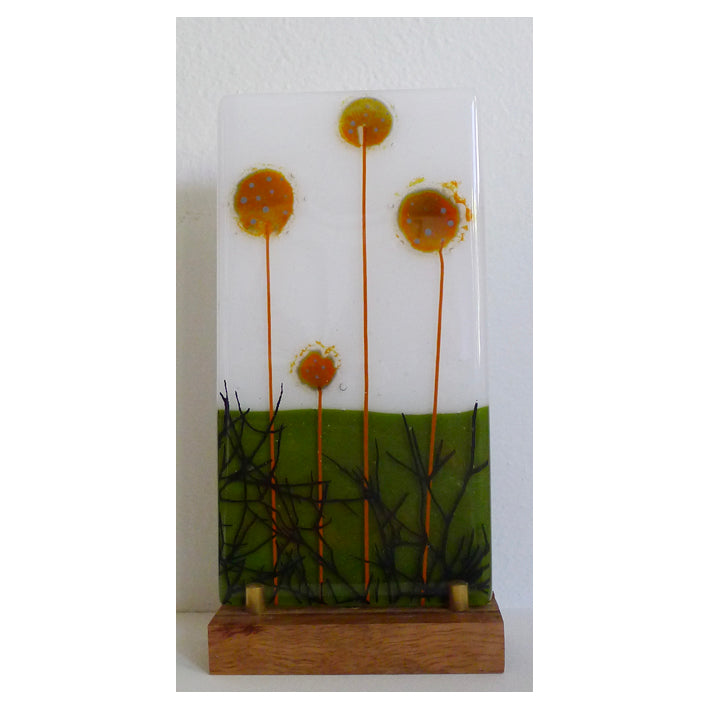 Billy Buttons - Glass Sculpture