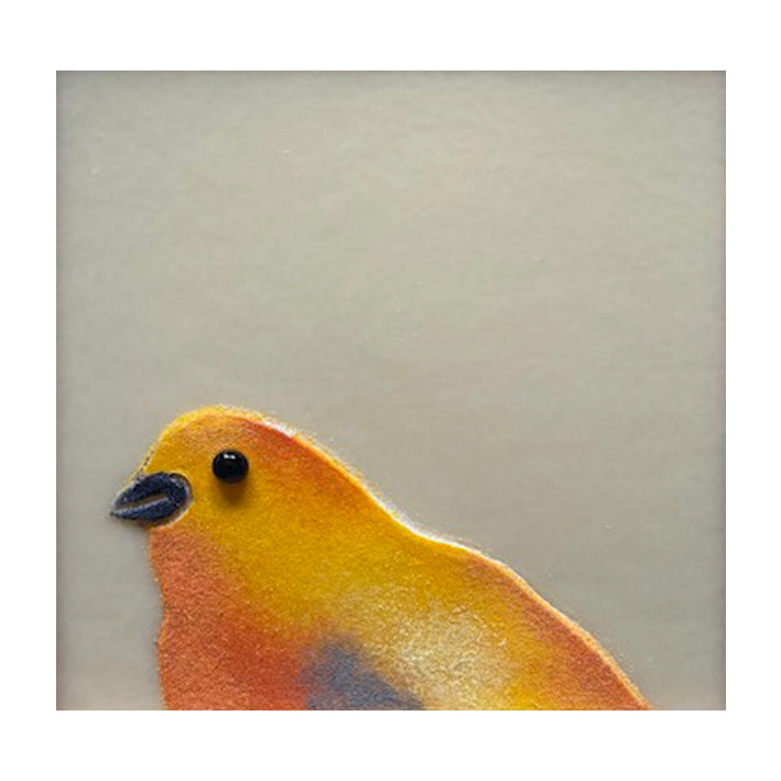 Birdie Cream - Glass Sculpture