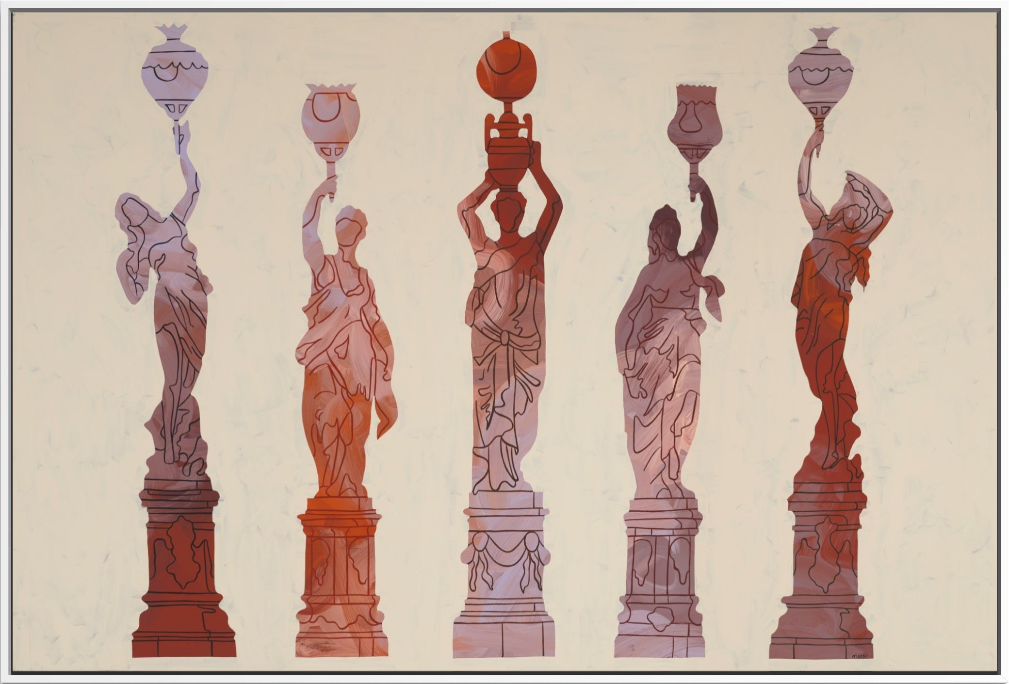 Five Muses - Original Painting by Artist Lara Moisi