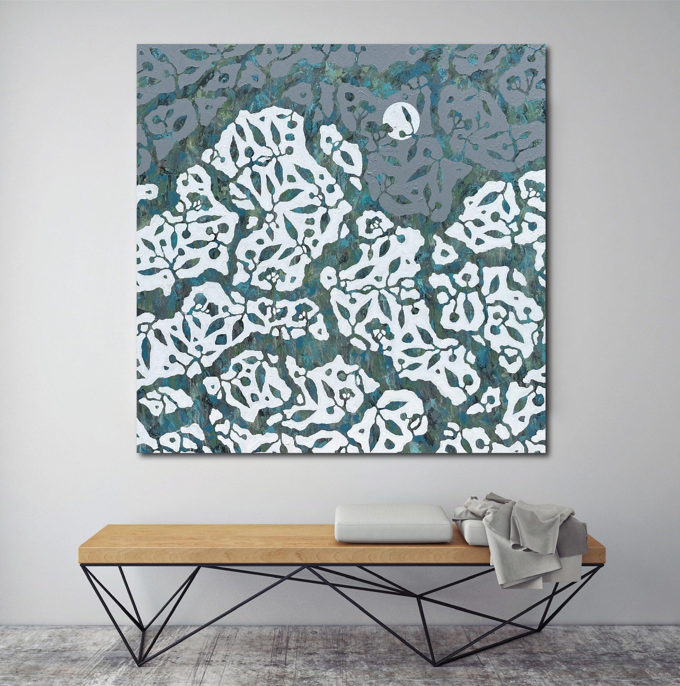 Full Moon at Blue Ridge Canvas Print