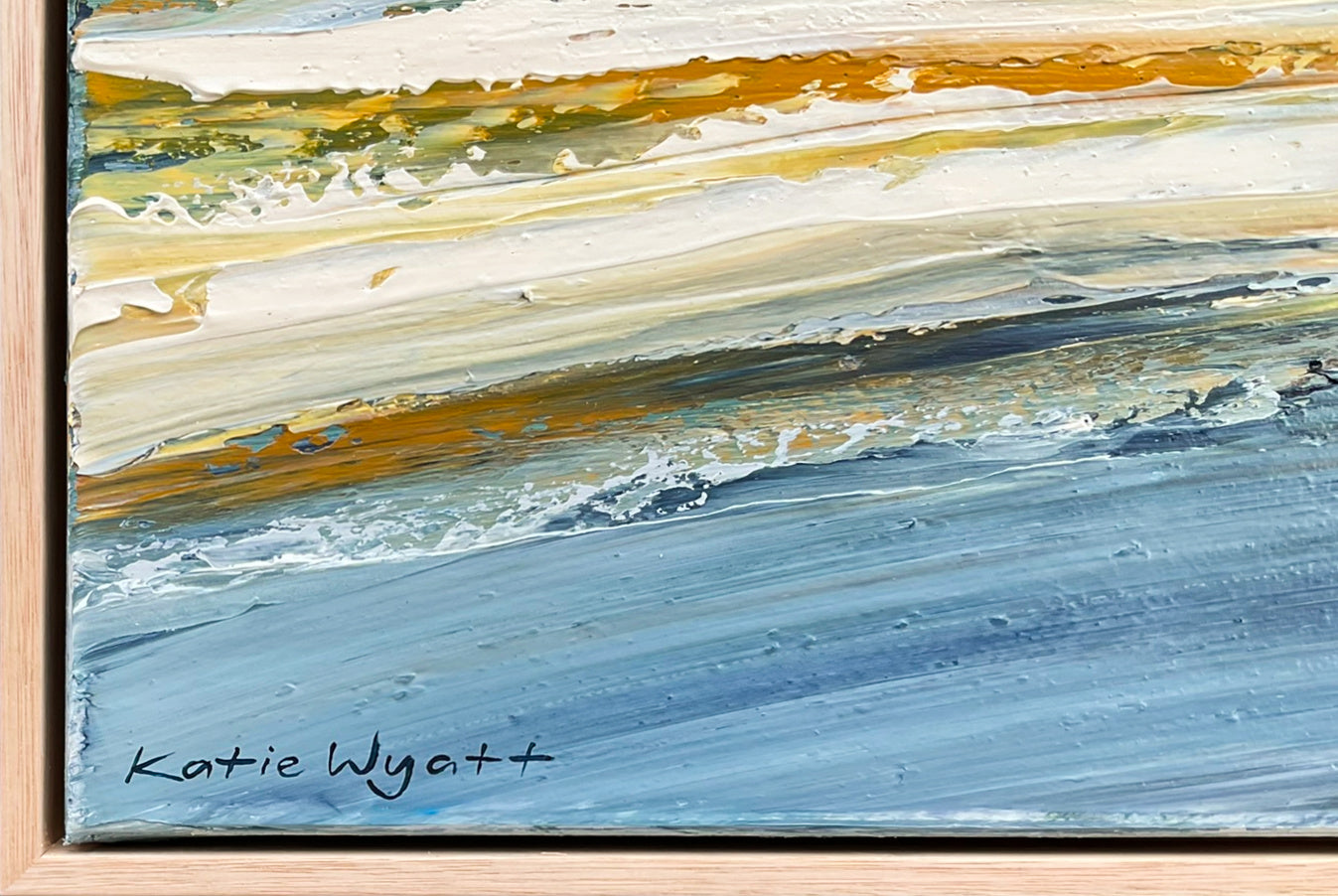 Katie Wyatt - Guilded Coast - Original Coastal Painting
