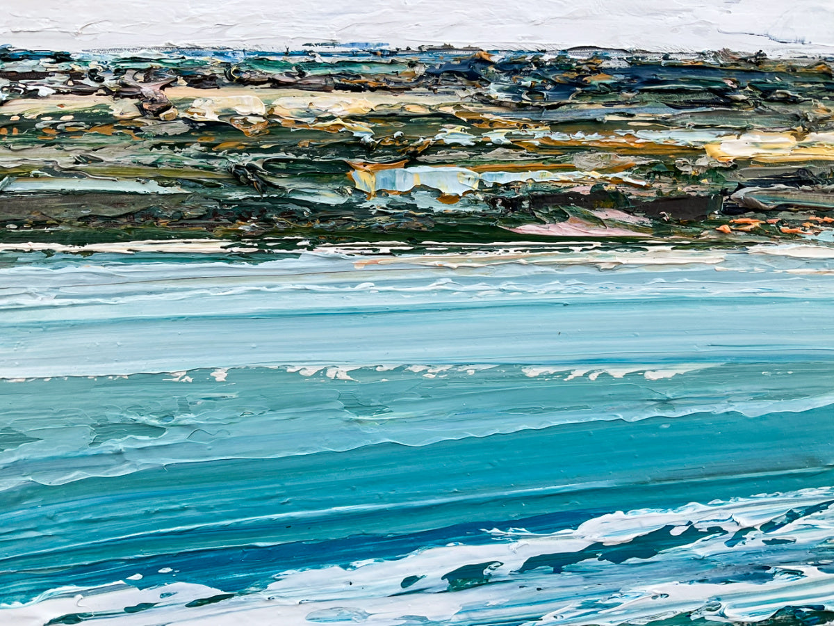Katie Wyatt - Guilded Coast - Original Coastal Painting