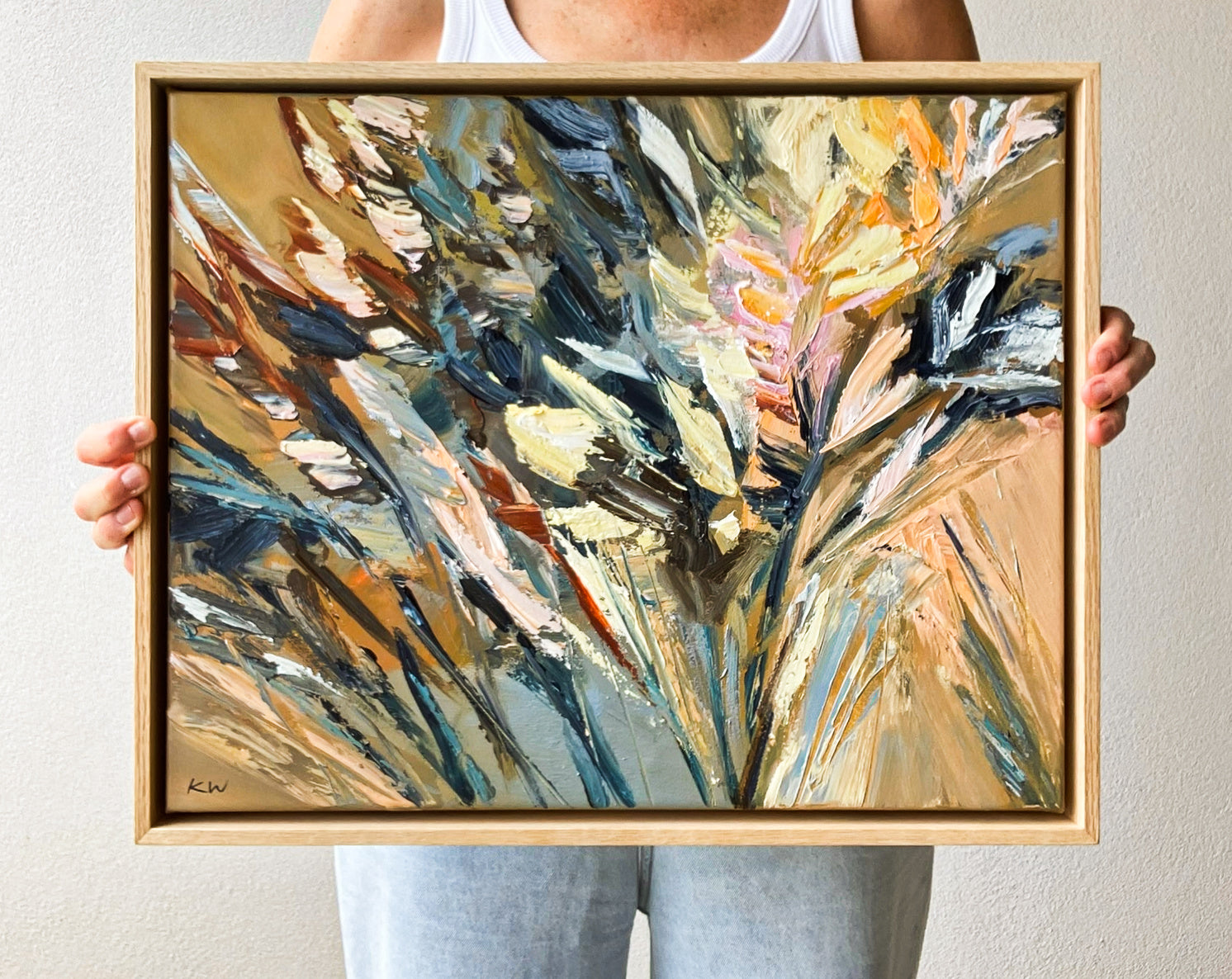 Katie Wyatt - Golden Hour - Original Floral Painting