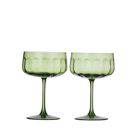 Studio Glass Coupe Olive