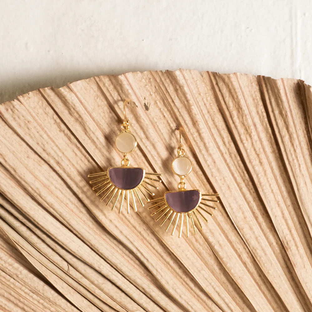 Persia Sunray Drop Earrings