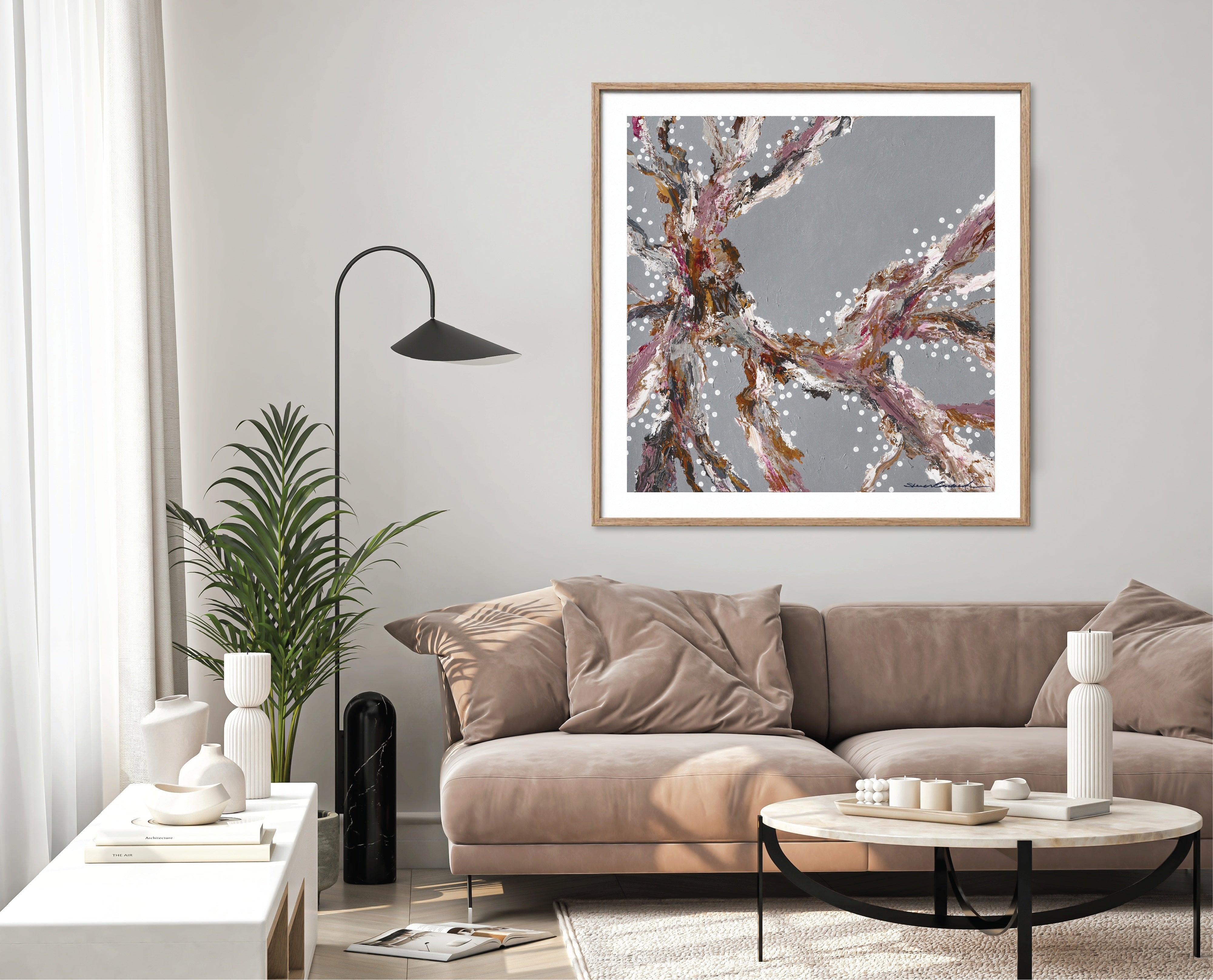 Suspended Driftwood - Paper Print by Artist Sherren Comensoli