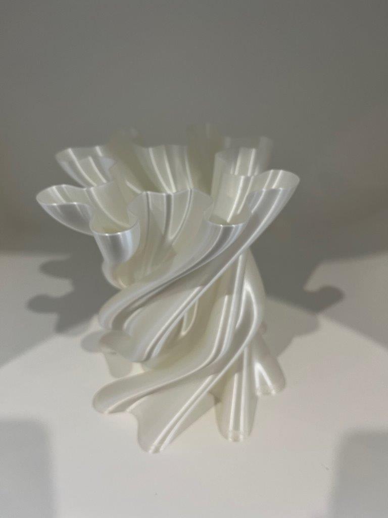 The Daily Rabbit Woods Vase in White Silk