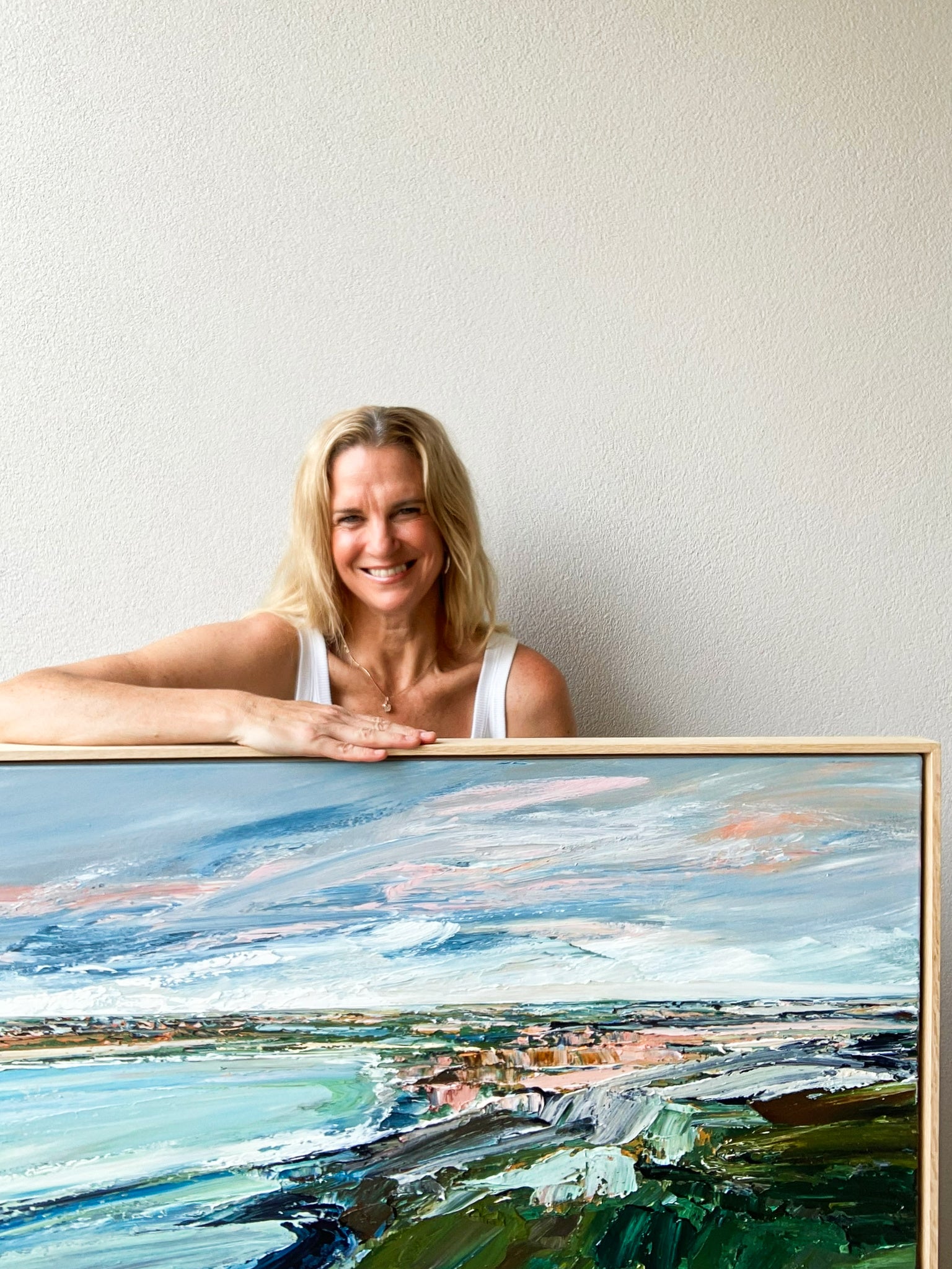 Katie Wyatt - Wild Shore -Original Coastal Painting
