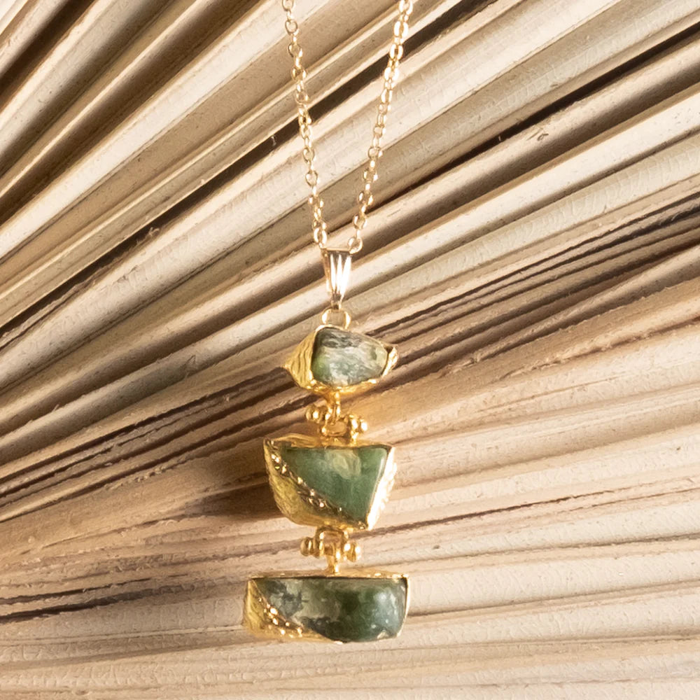 Aetios Triple Stone Necklace