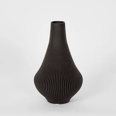 Verne 3D Vase SMALL Black