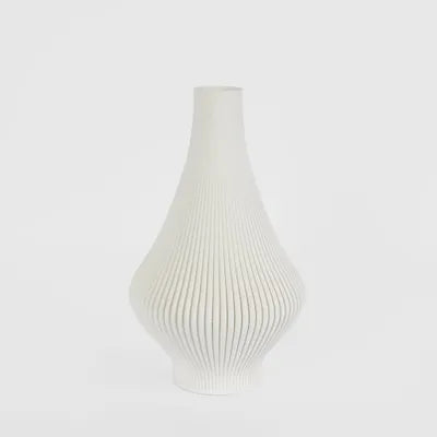 Verne 3D Vase LGE white
