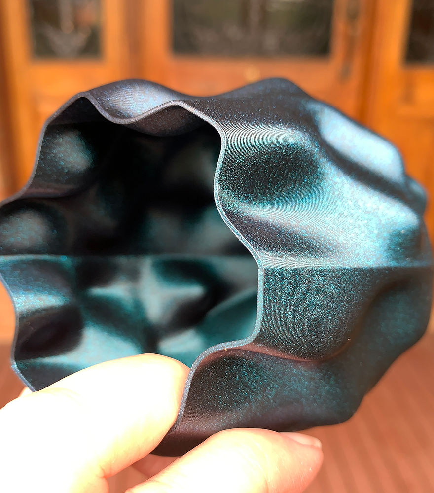 The Daily Rabbit Alien Vase in Midnight Galaxy 25 cm