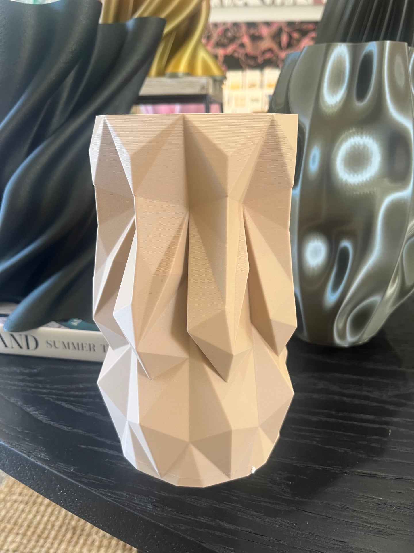 The Daily Rabbit Glacier Vase in Matt Peanut 20 cm