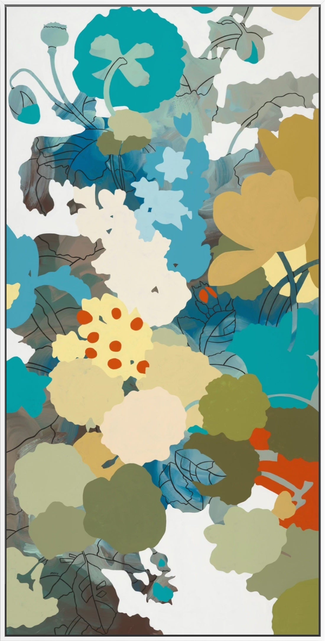 Flowers of the forest - Original Painting by Artist Lara Moisi