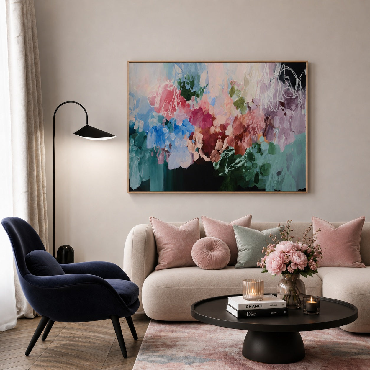 Crimson Serenade Original Painting by Ruchi Rai