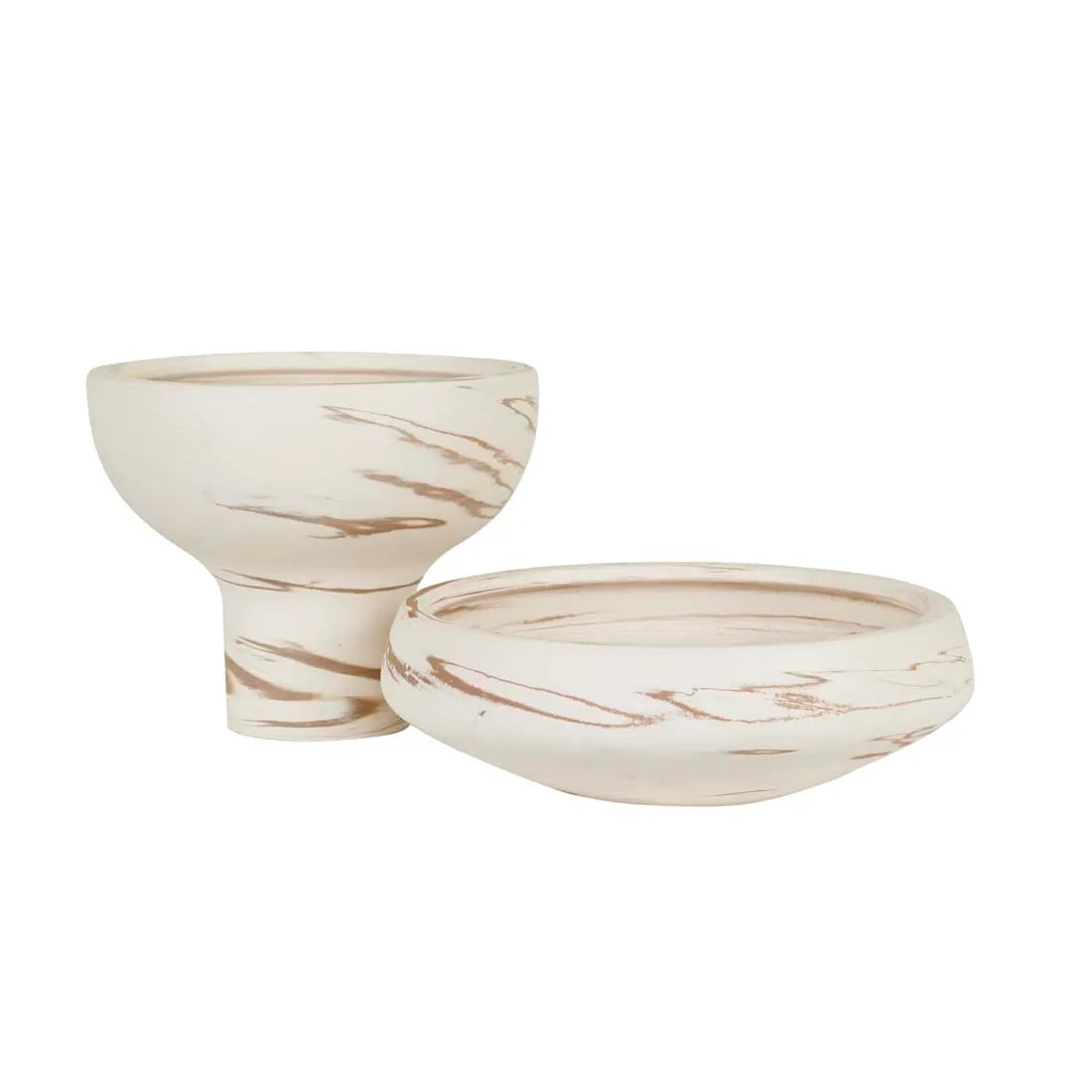 Hanson Talua Goblet Bowl - Marbled Tan