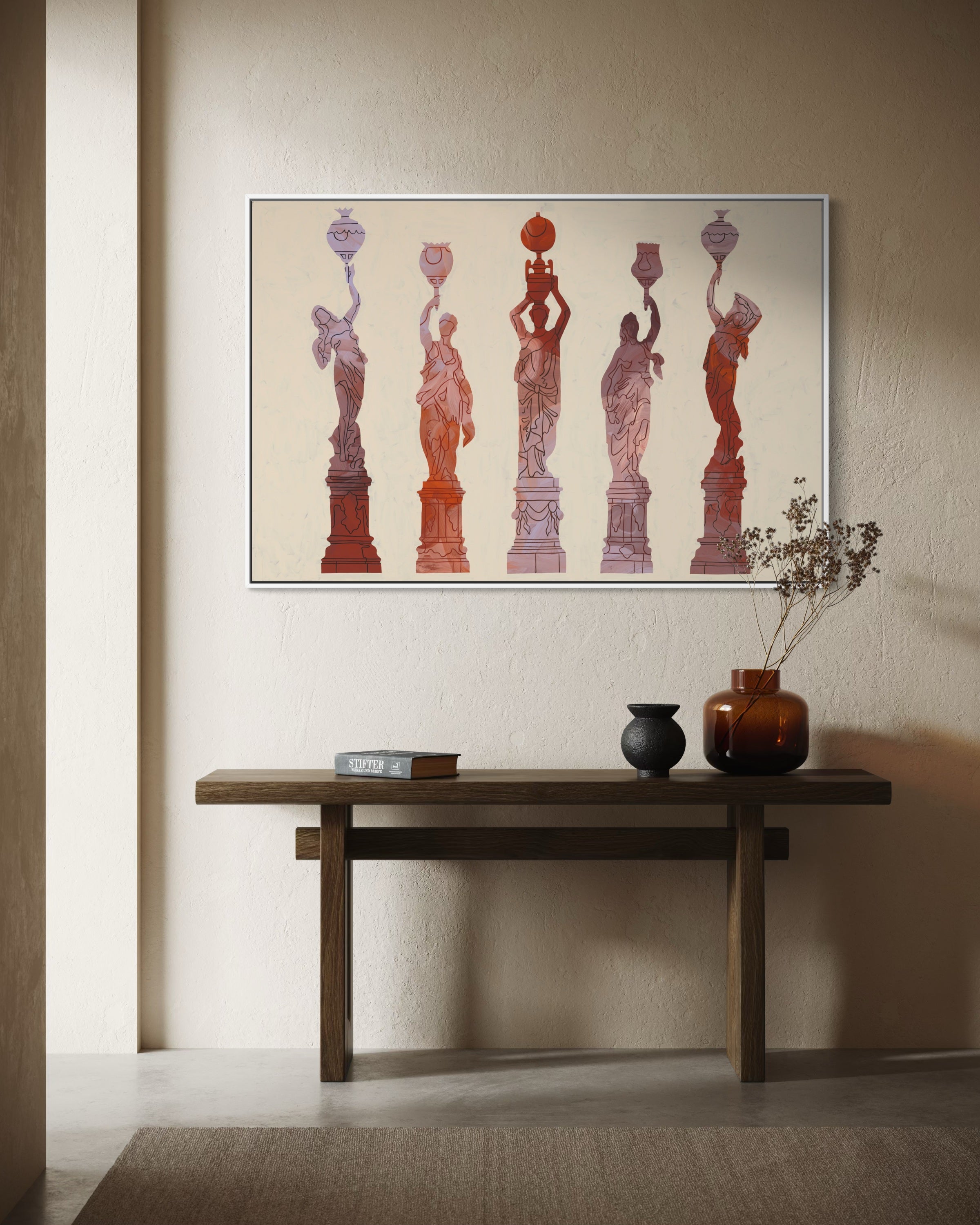 Five Muses - Original Painting by Artist Lara Moisi