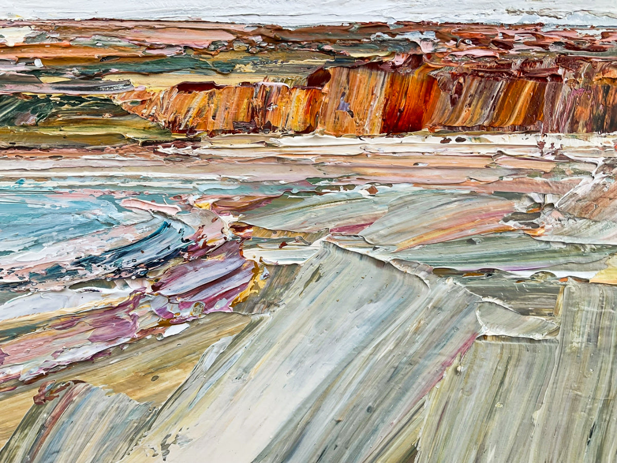 Katie Wyatt - Guilded Coast - Original Coastal Painting