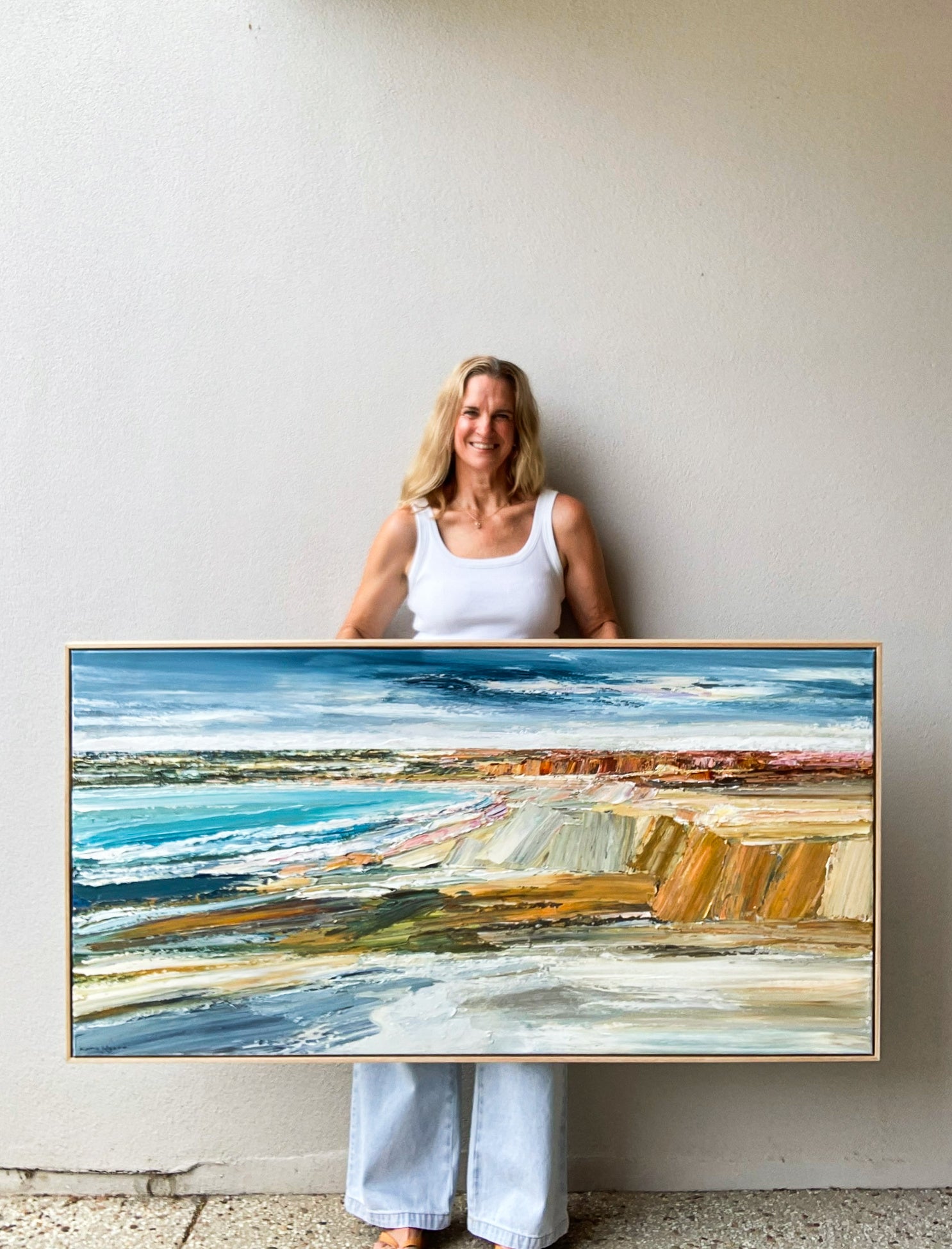 Katie Wyatt - Guilded Coast - Original Coastal Painting