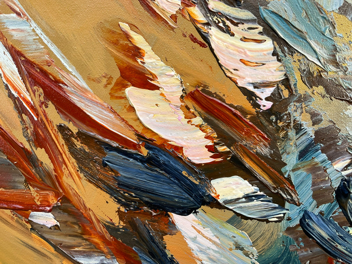 Katie Wyatt - Golden Hour - Original Floral Painting