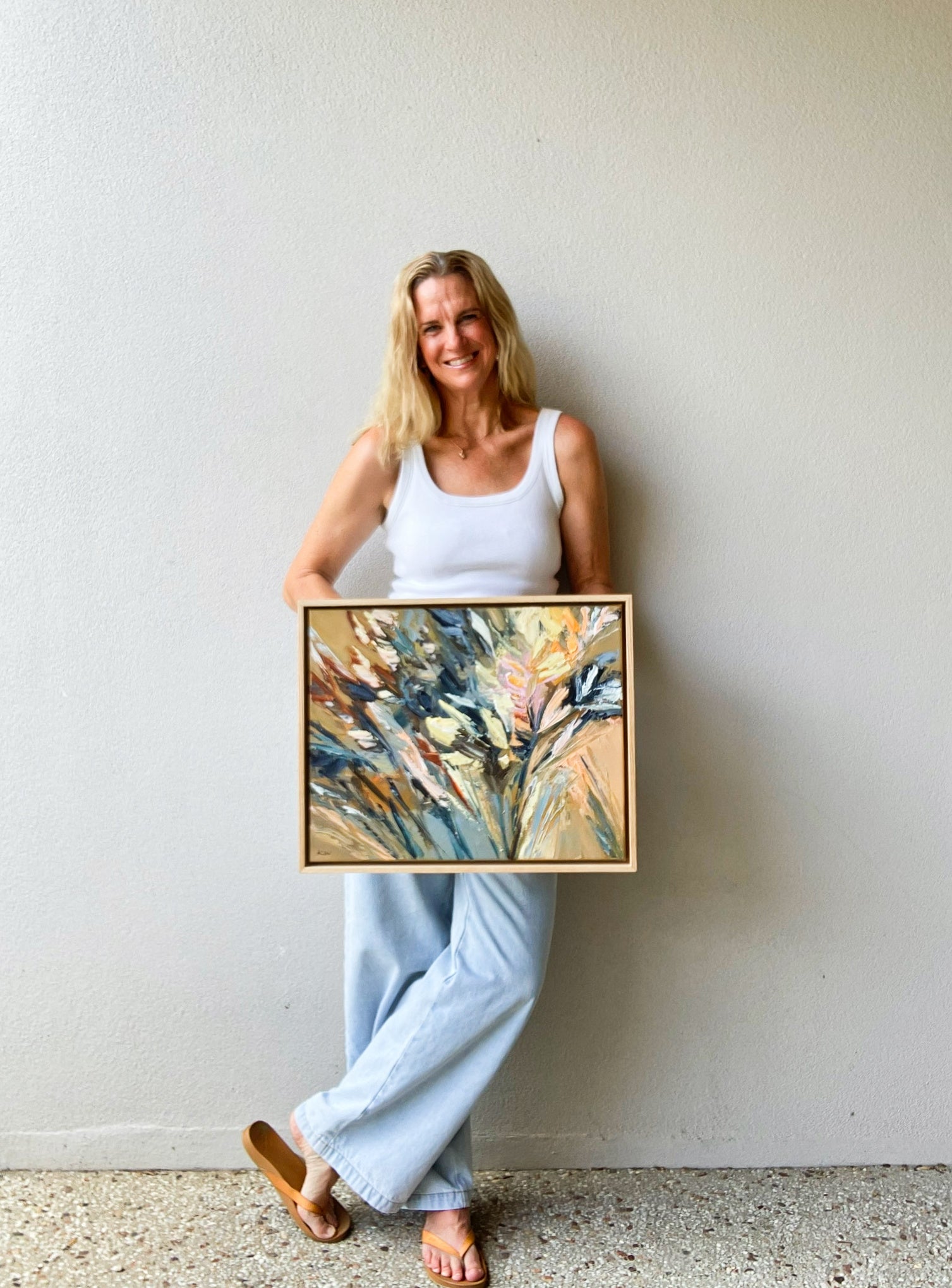 Katie Wyatt - Golden Hour - Original Floral Painting