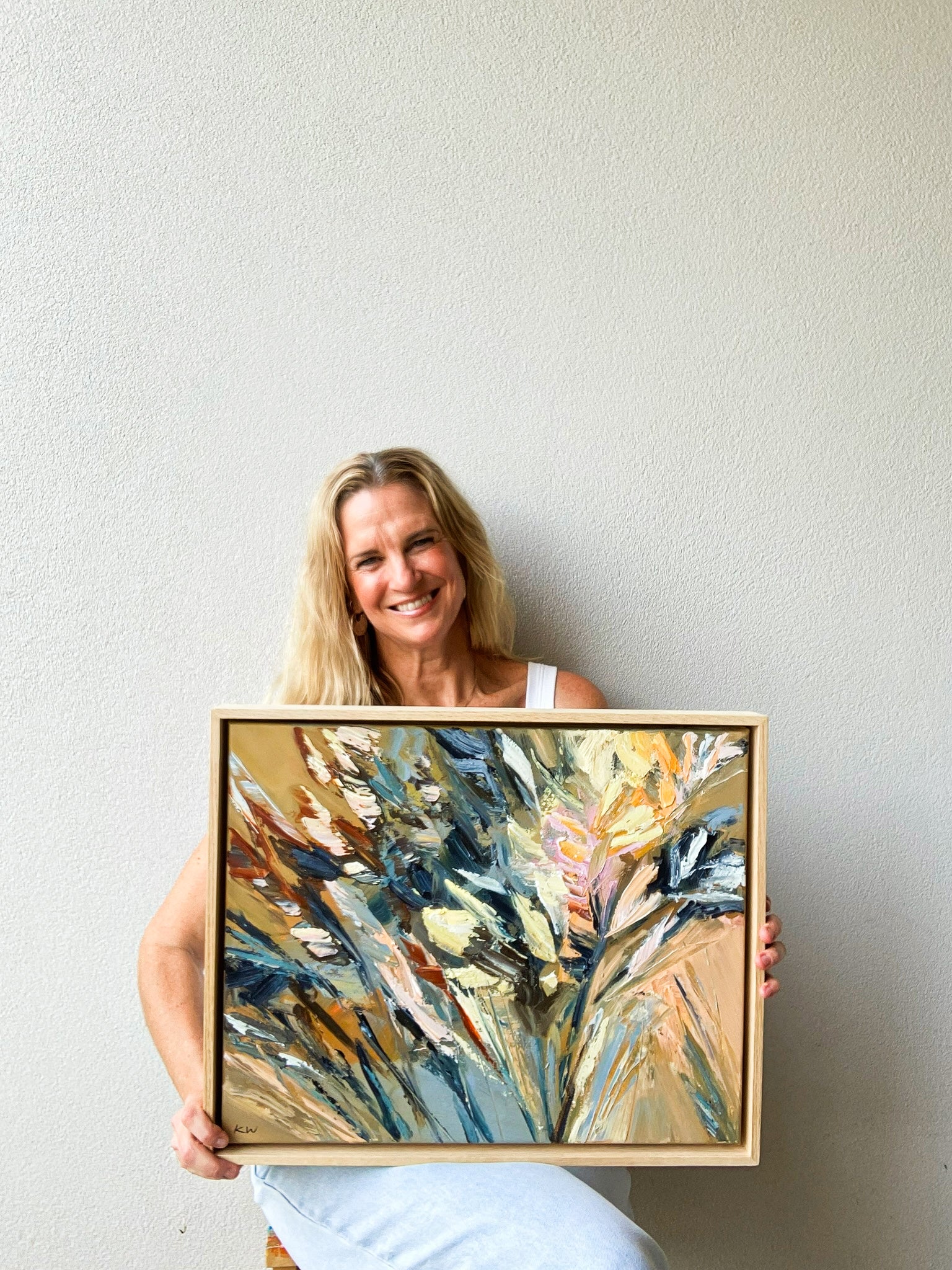Katie Wyatt - Golden Hour - Original Floral Painting
