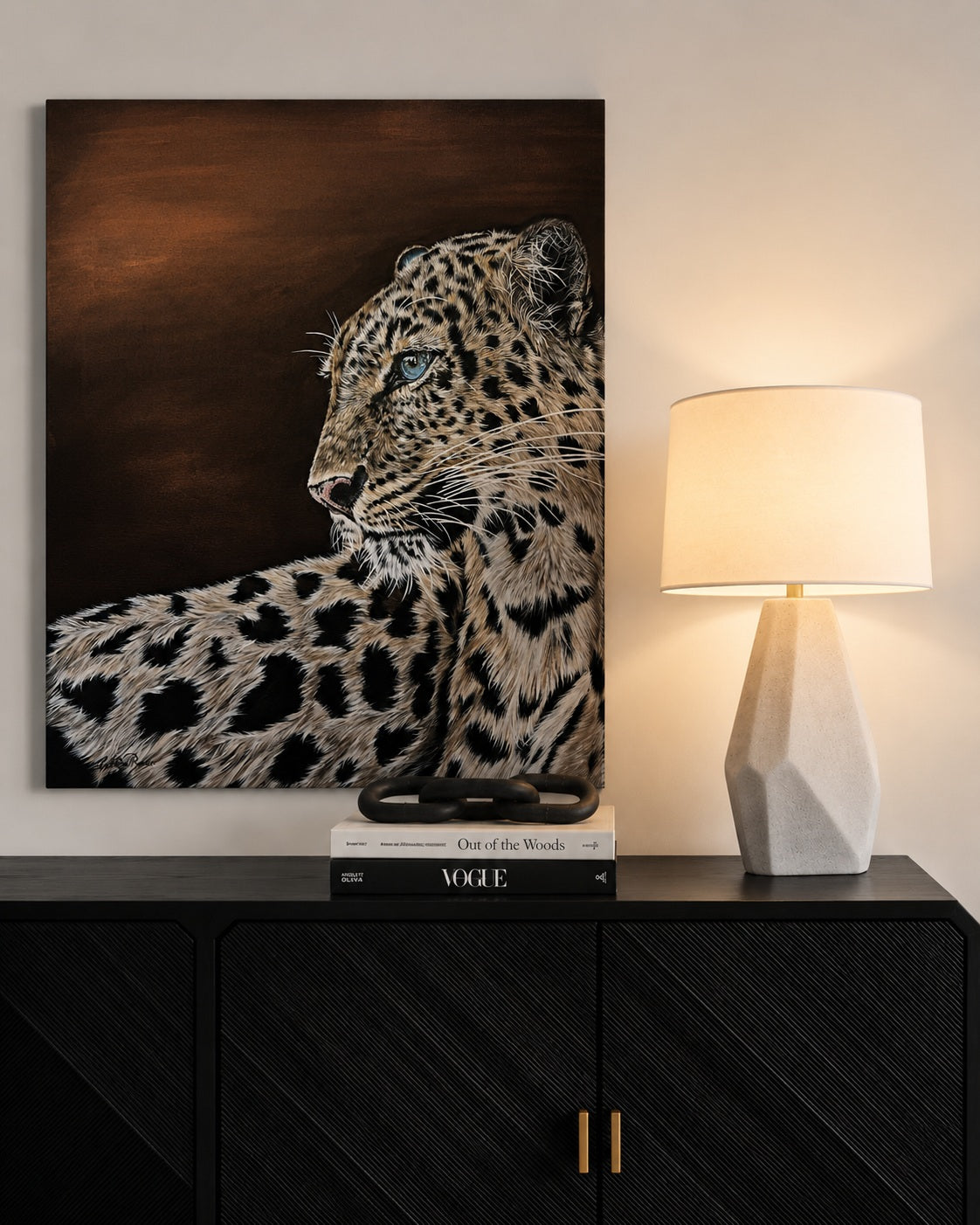 Leopard - Original Painting by Artist Catherine Barolo