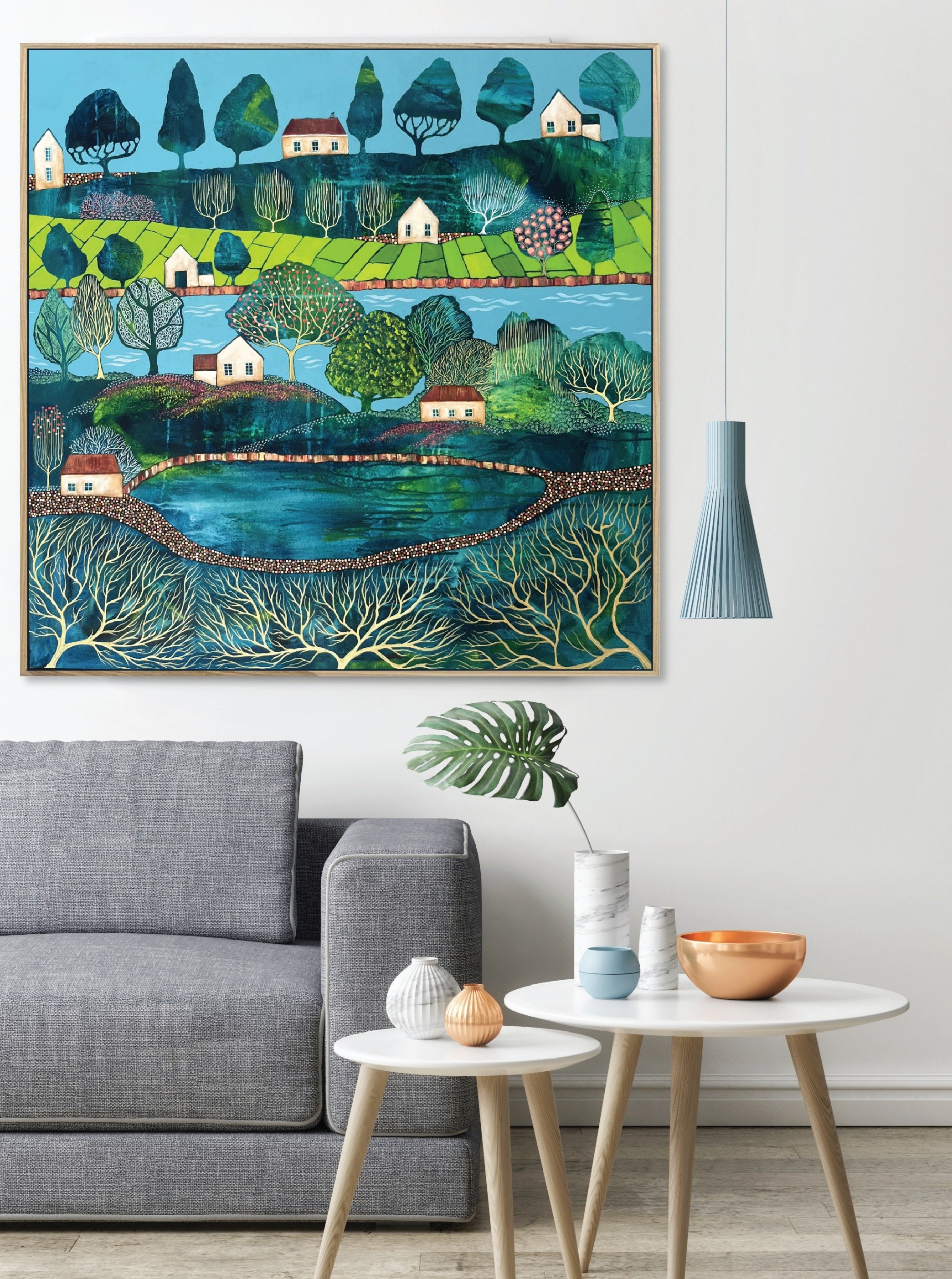 Reflections on a lake