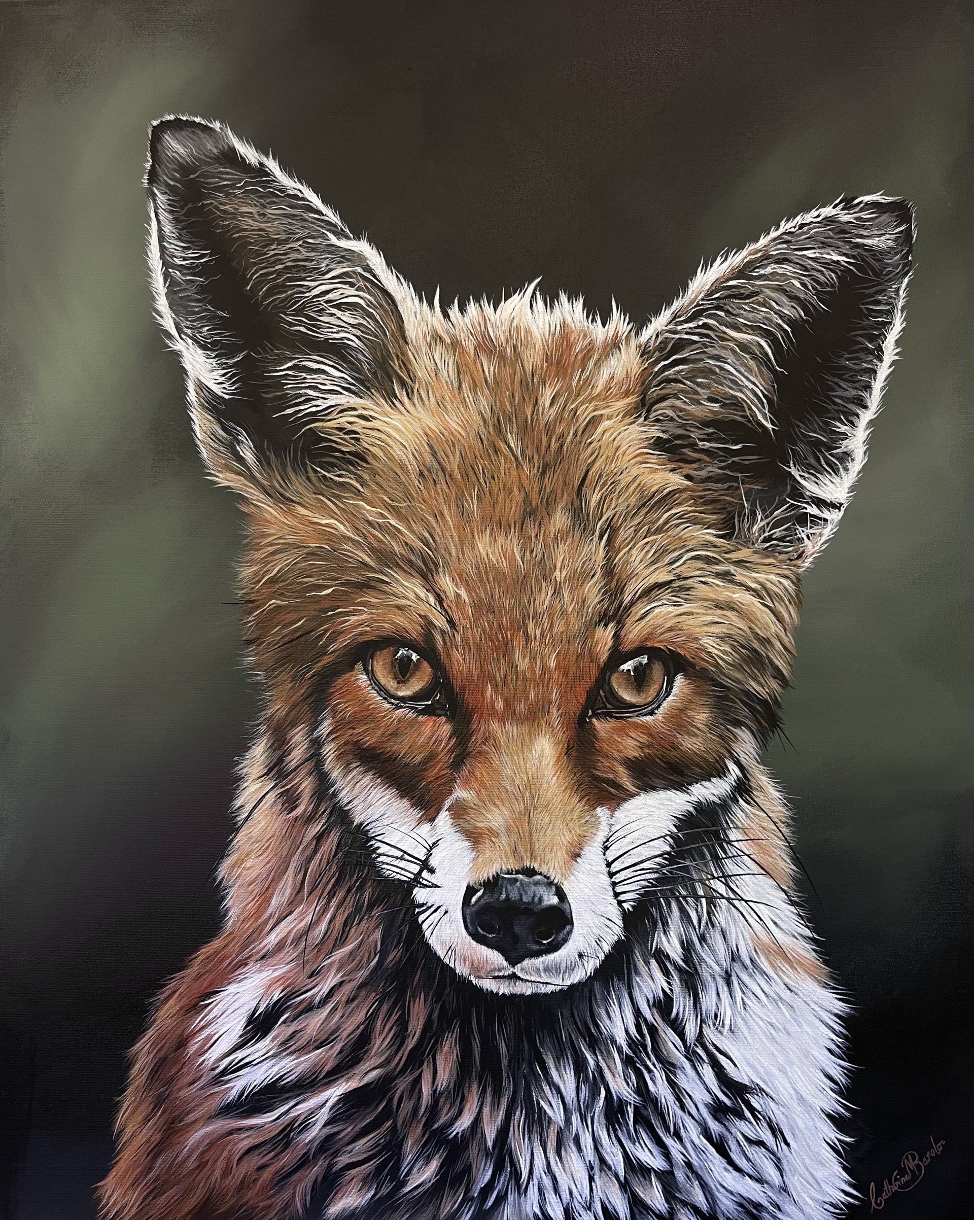 Mr. Fox - Original Painting by Artist Catherine Barolo