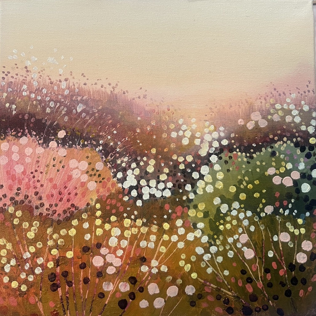 Pink Haze - Original painting by Divya Bahukhandi