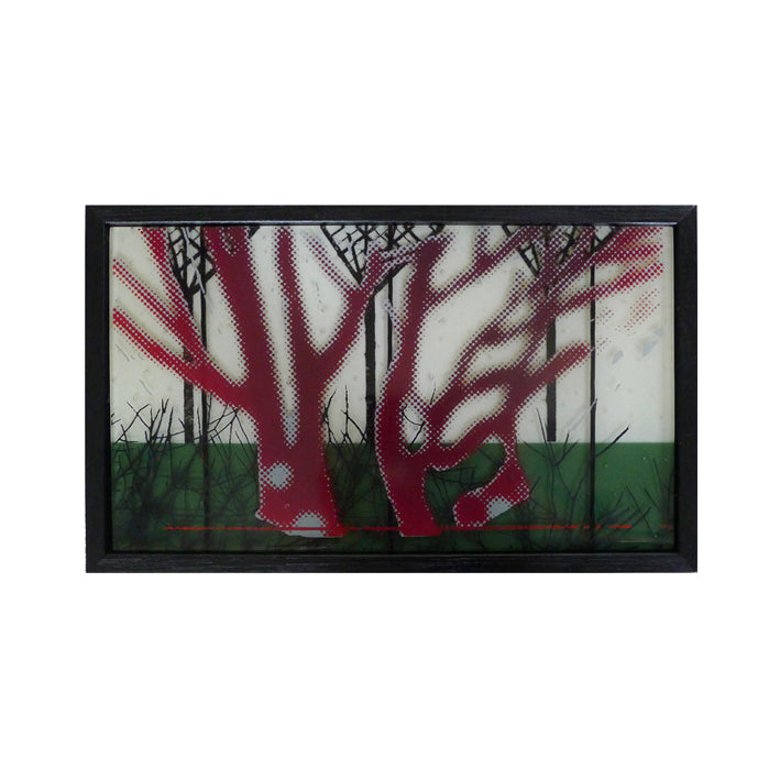 Red Forest - Glass Sculpture
