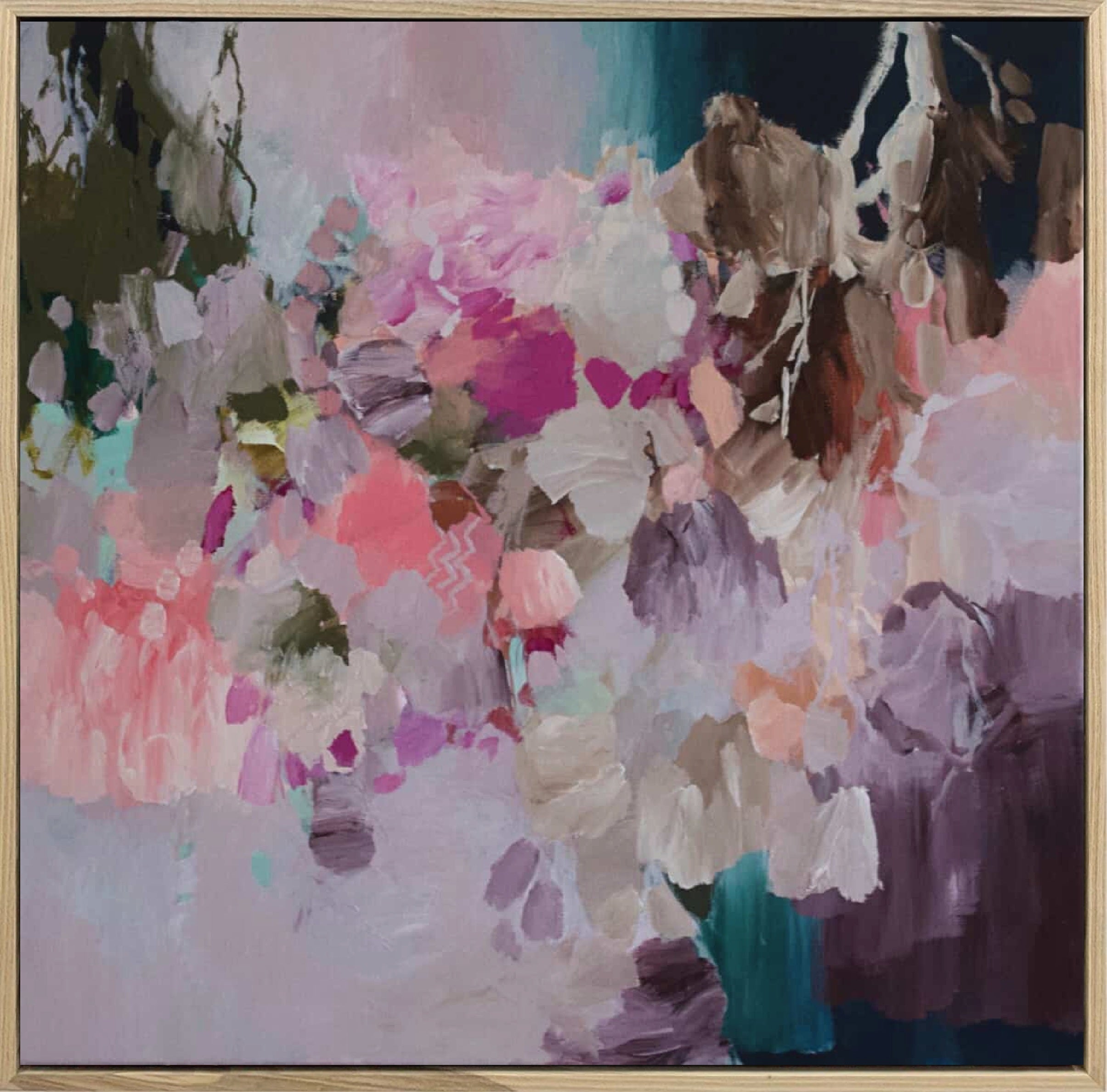 Beneath the quiet blooms