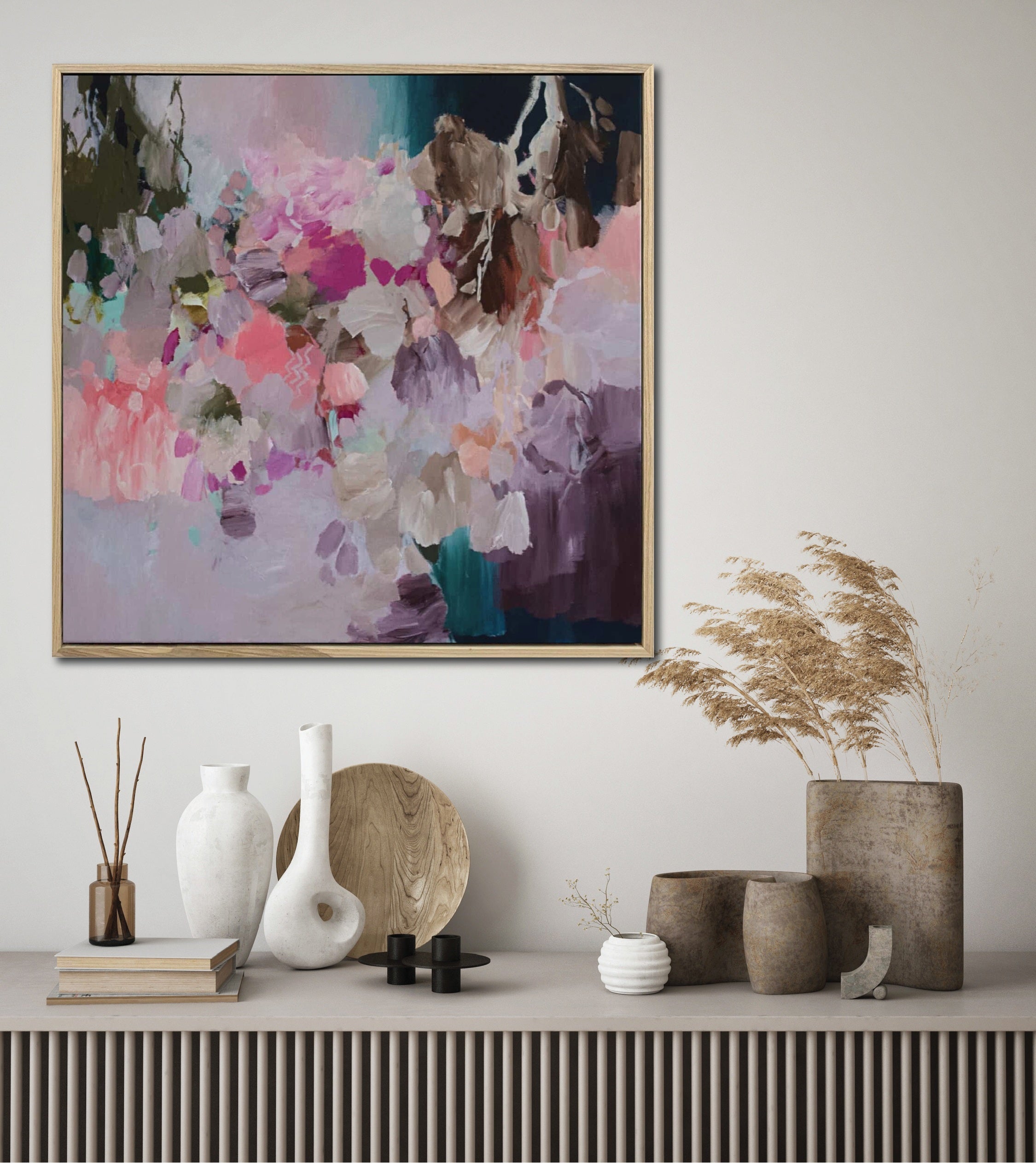 Beneath the quiet blooms