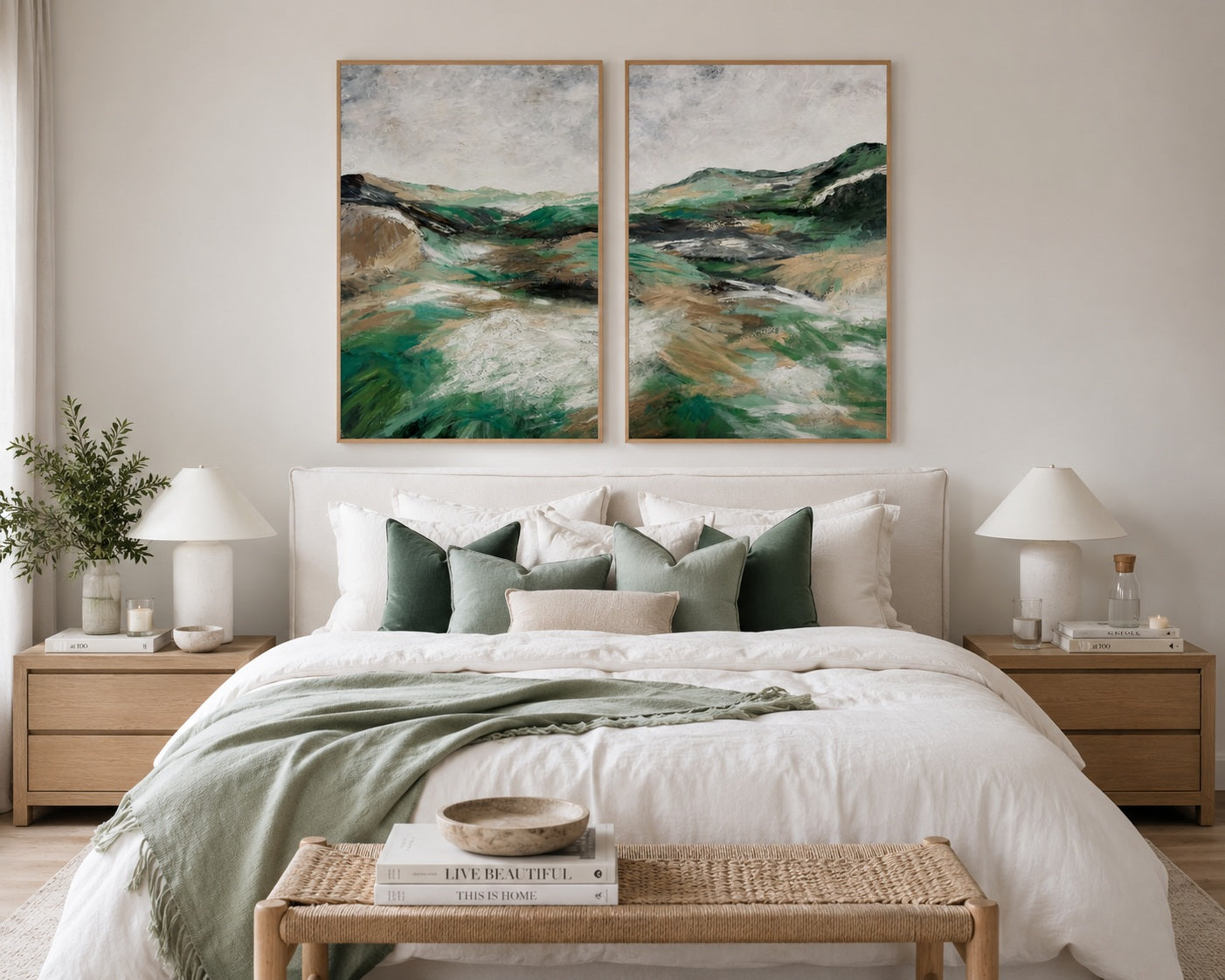 See you in my dreams - Diptych Original Painting by Sherren Comensoli