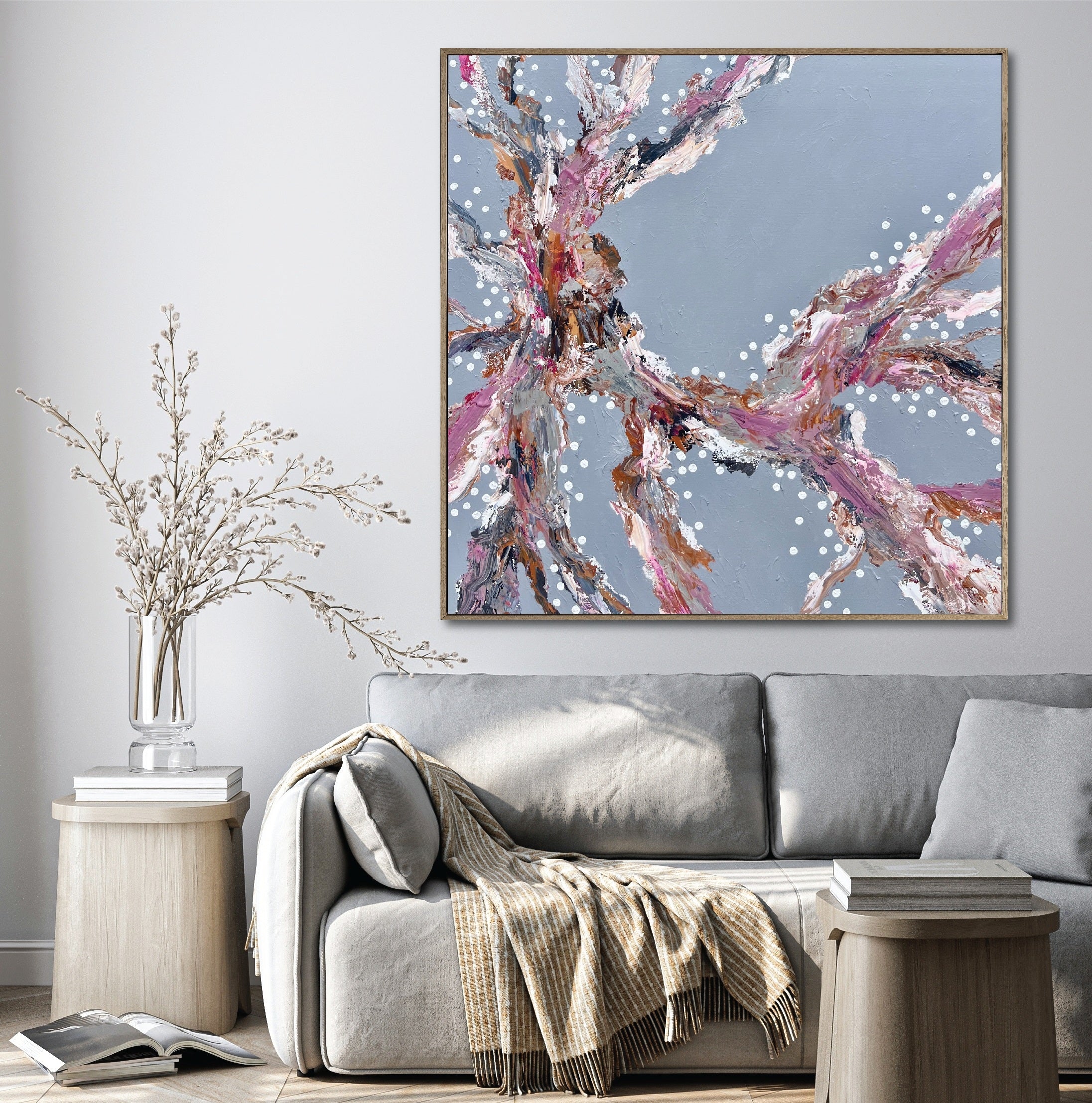 Suspended Driftwood - Canvas Print by Artist Sherren Comensoli