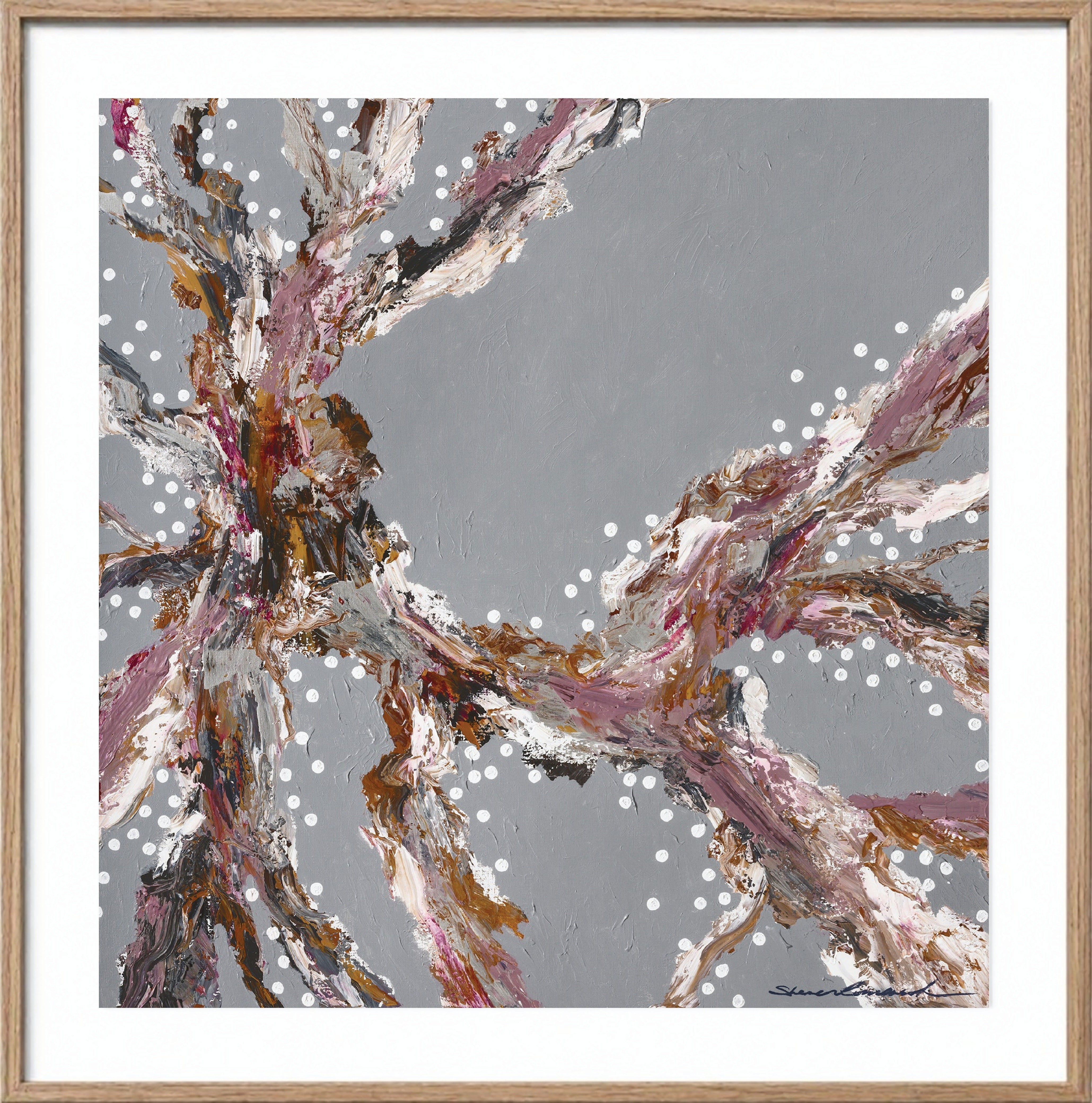 Suspended Driftwood - Paper Print by Artist Sherren Comensoli
