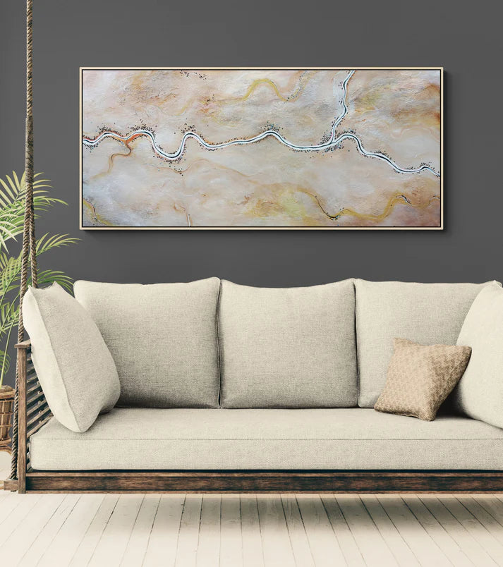 The World Wakes Kindly - Original landscape painting by Tania Chanter