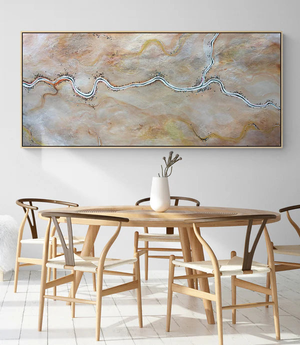 The World Wakes Kindly - Original landscape painting by Tania Chanter