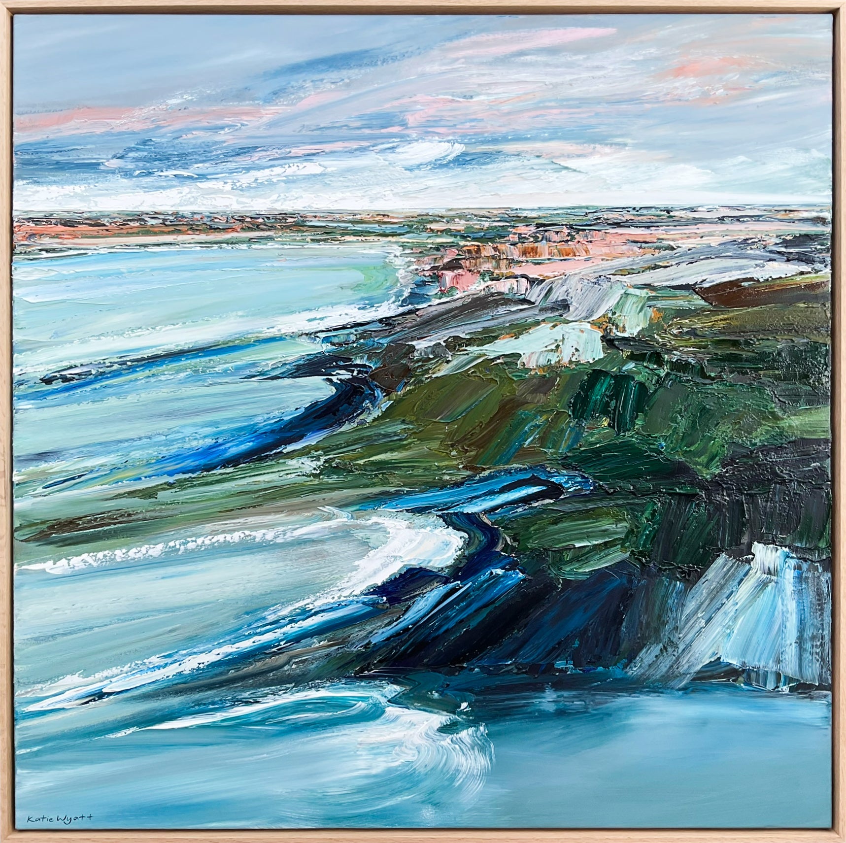Katie Wyatt - Wild Shore -Original Coastal Painting