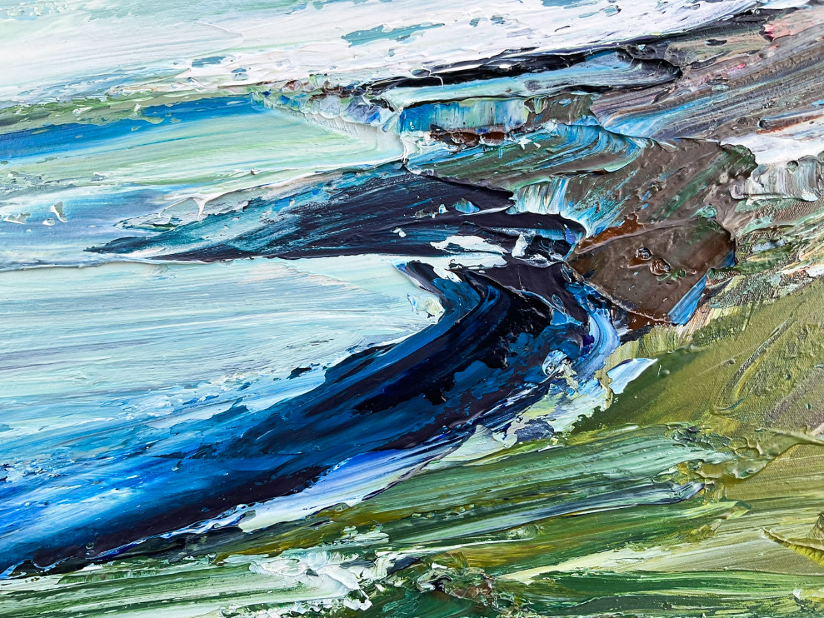 Katie Wyatt - Wild Shore -Original Coastal Painting