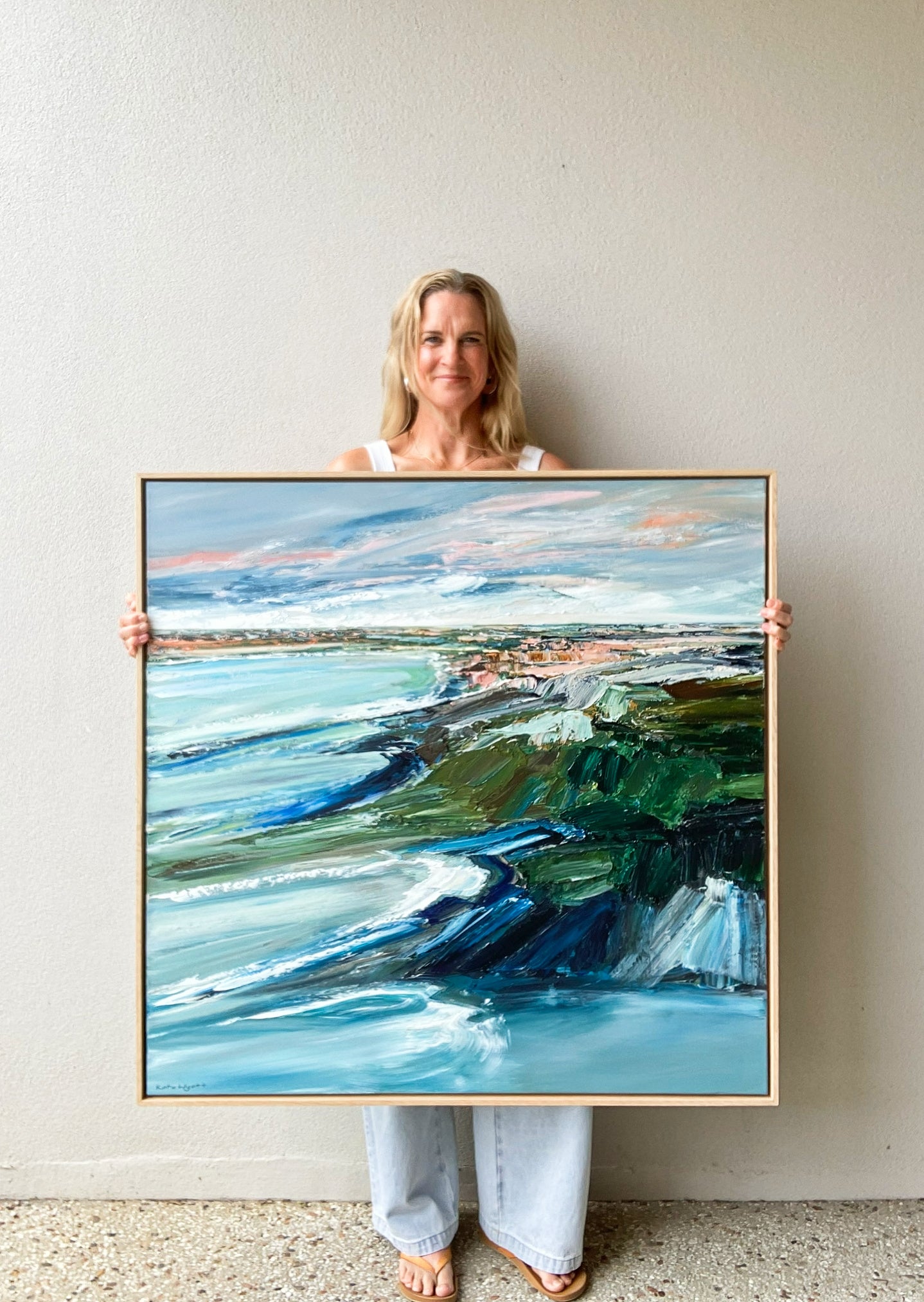 Katie Wyatt - Wild Shore -Original Coastal Painting