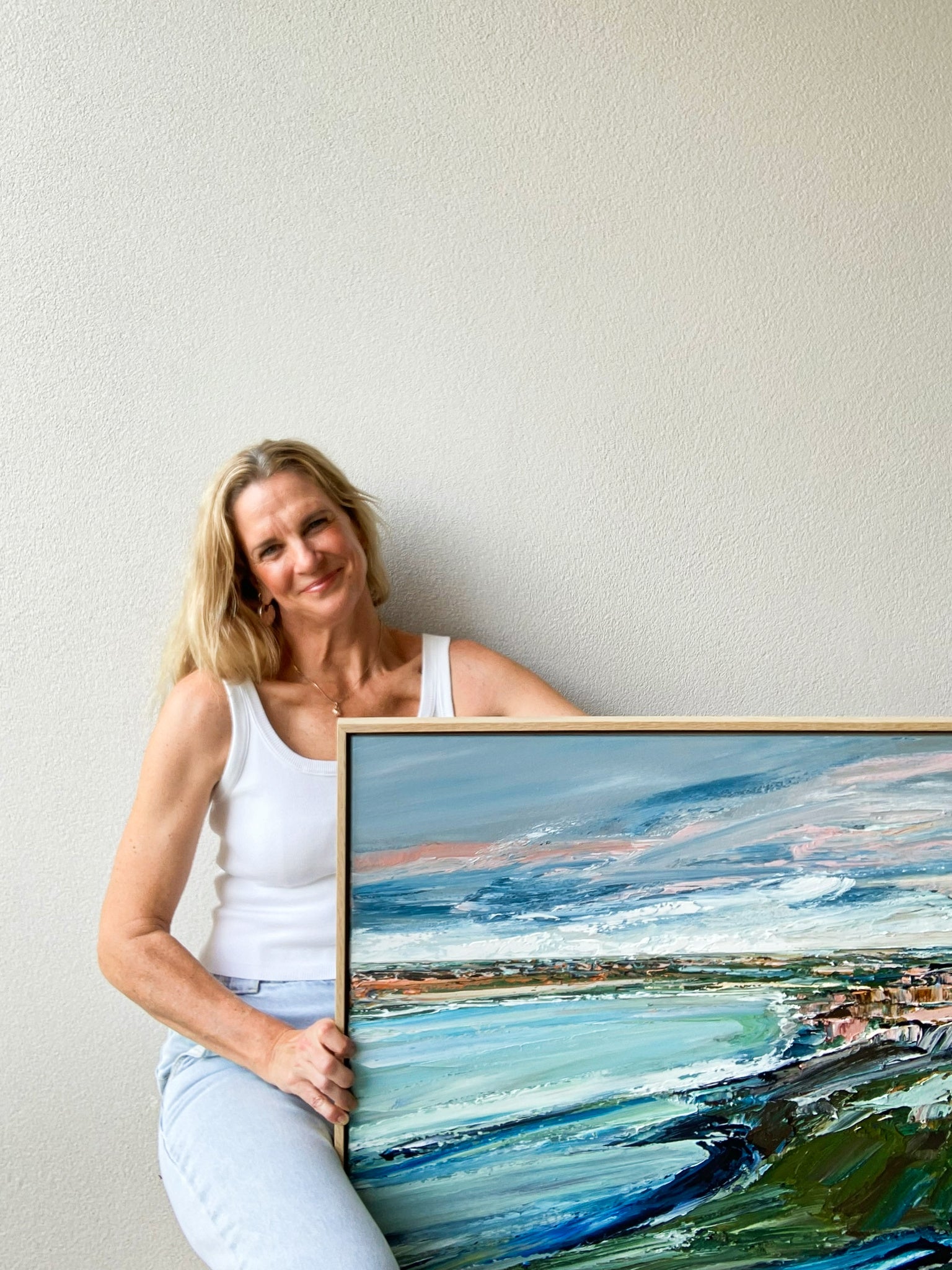 Katie Wyatt - Wild Shore -Original Coastal Painting