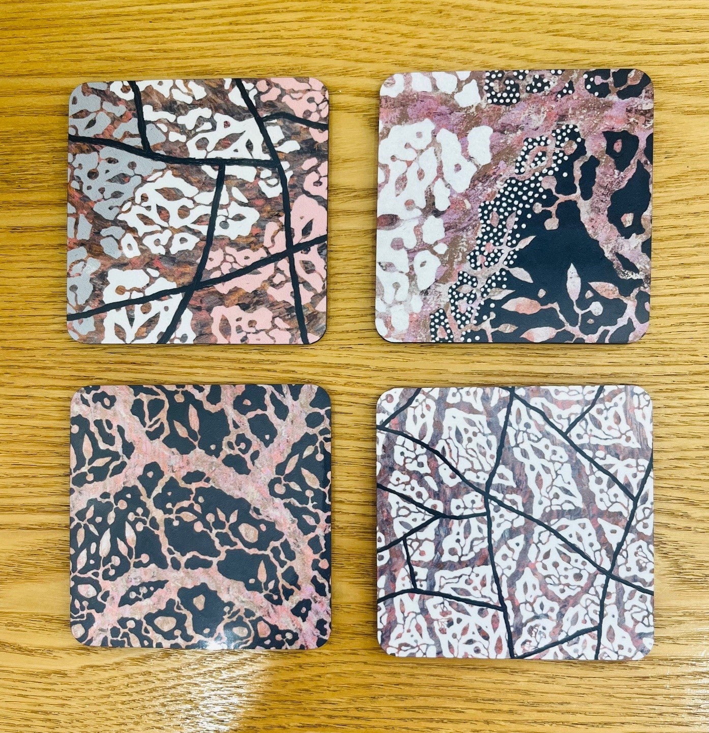 Coasters - Set of 4 terracotta collection