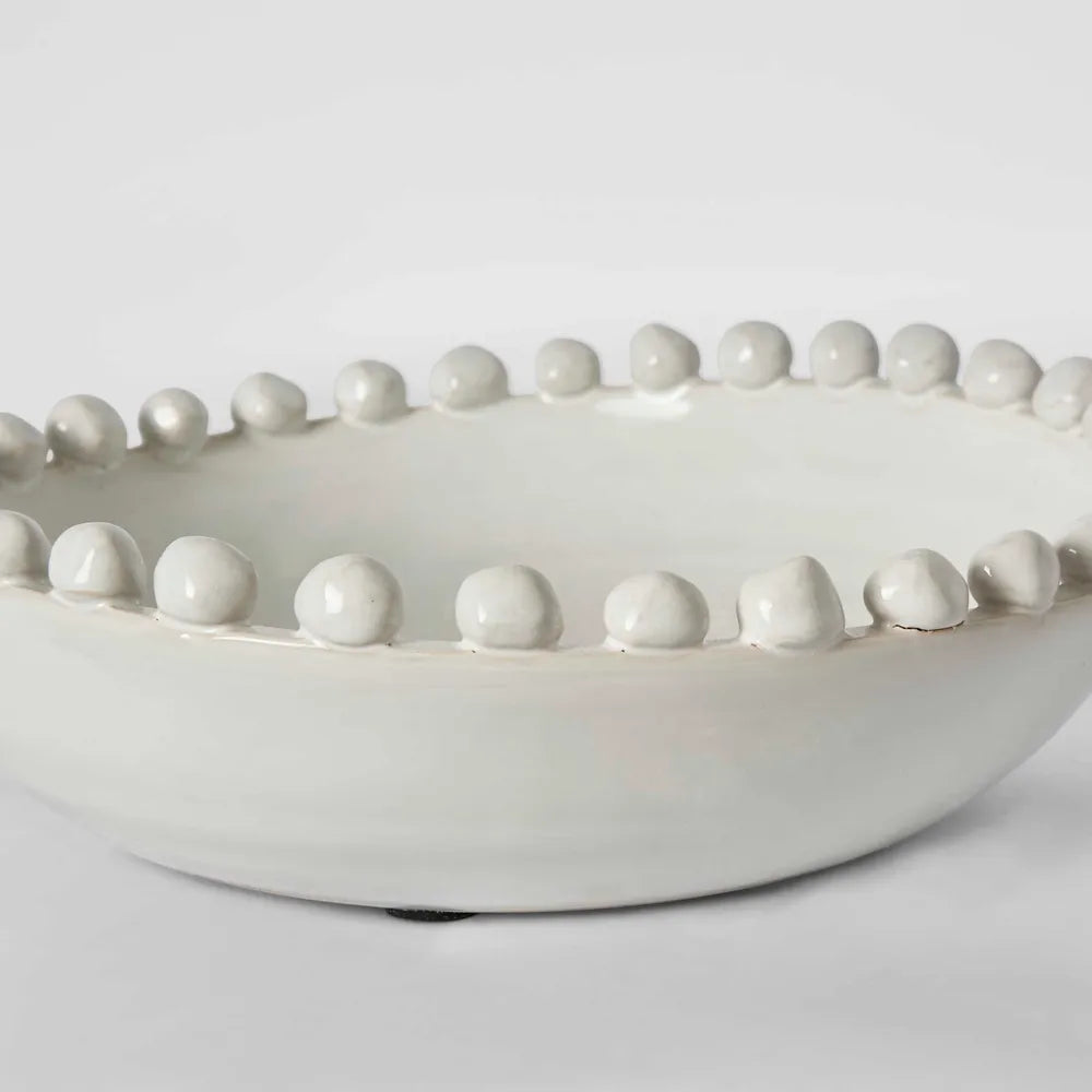 Frida Terracotta White Bowl Small