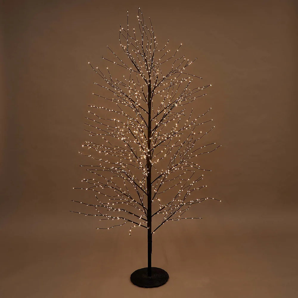 Black Forest Twinkling Light Up Tree with 1300 Lights 180cm